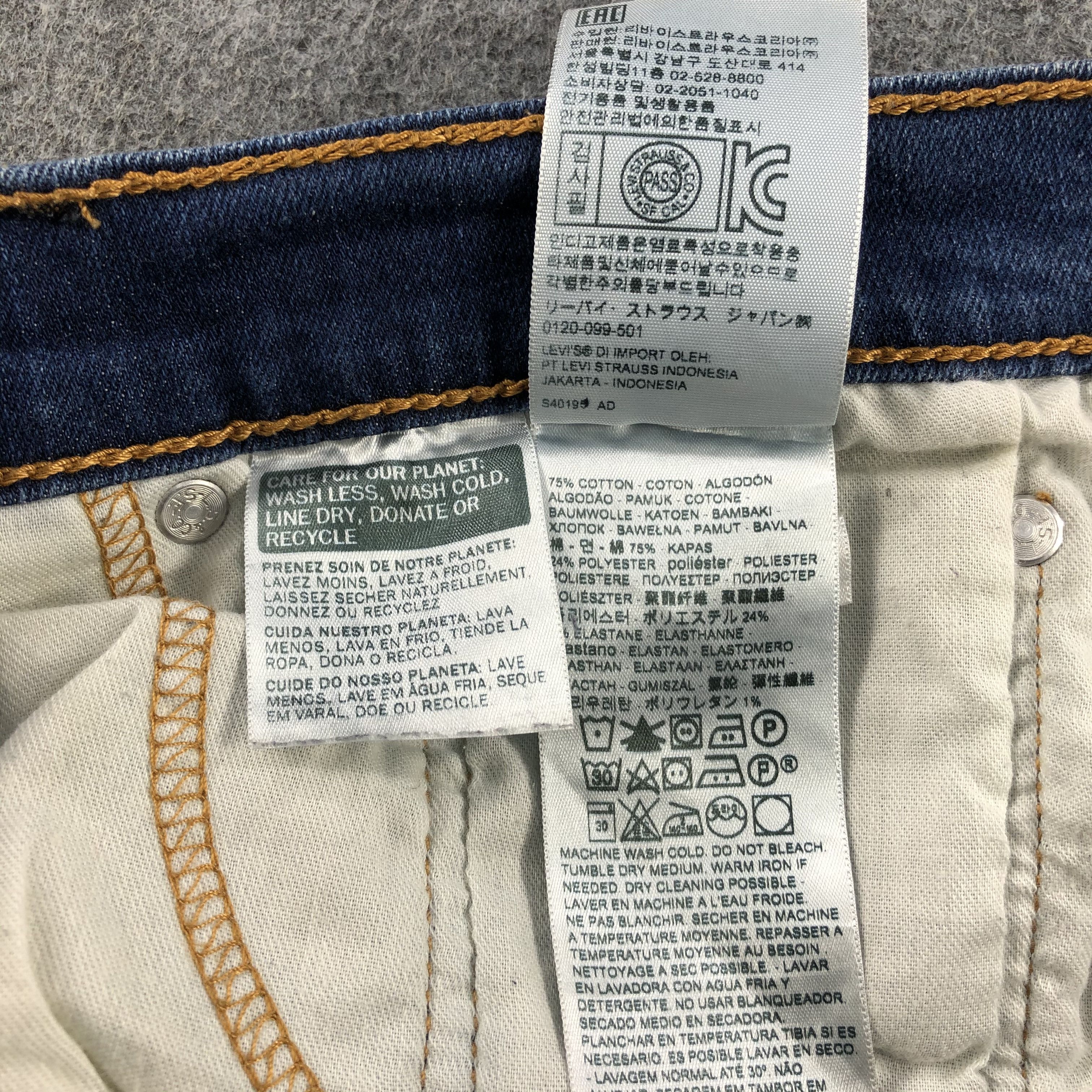 Levi's Vintage Blue Wash Levis 511 Jeans-J2154 Size US 33 - 10 Thumbnail