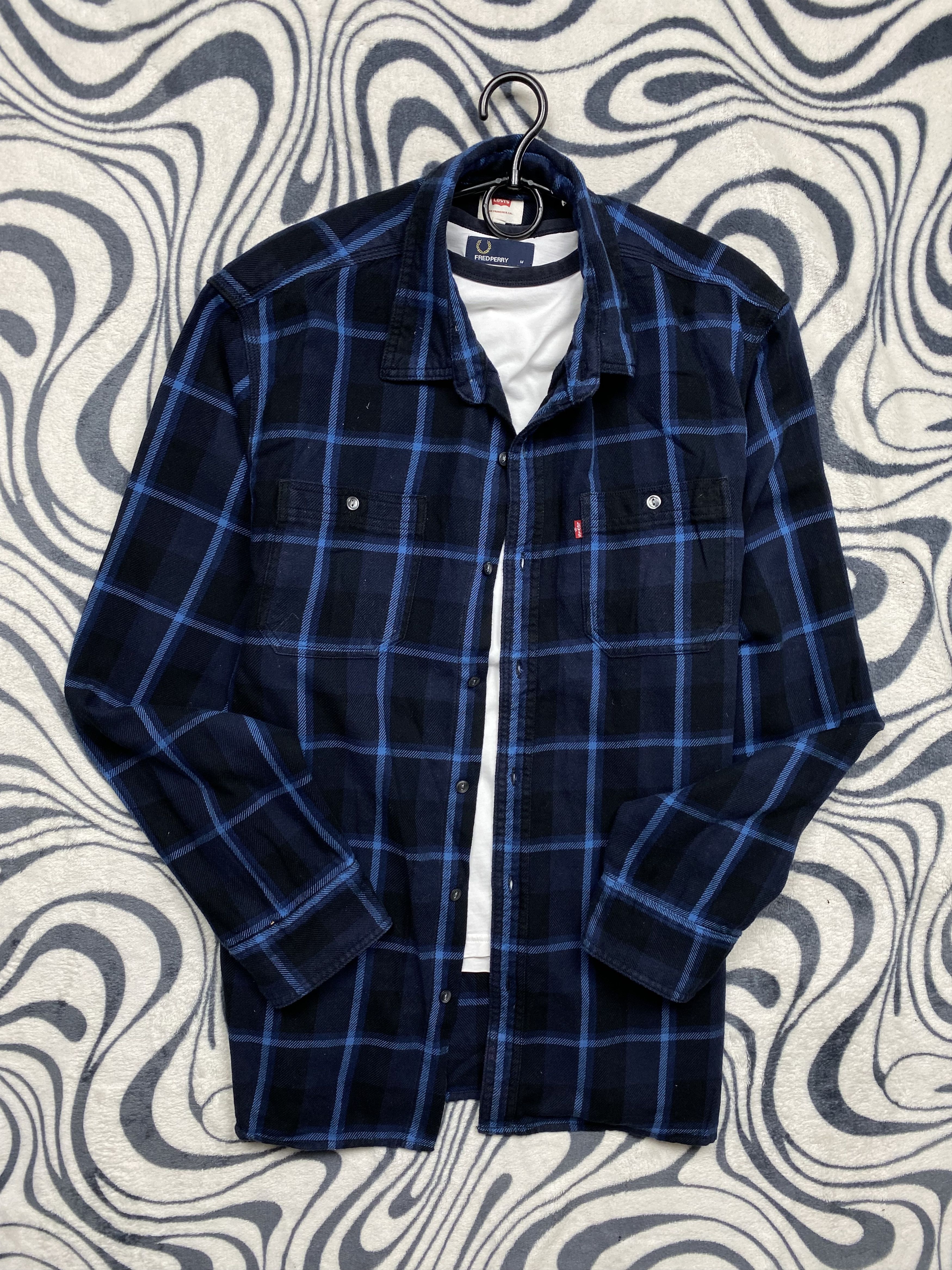 Flannel Levi's Vintage Flannel Plaid Shirt Y2K Size US XL / EU 56 / 4 - 1 Thumbnail