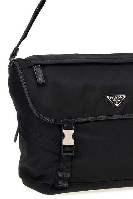 Prada PRADA Black Re-Nylon Saffiano Shoulder Bag Authentic Size ONE SIZE - 3 Thumbnail