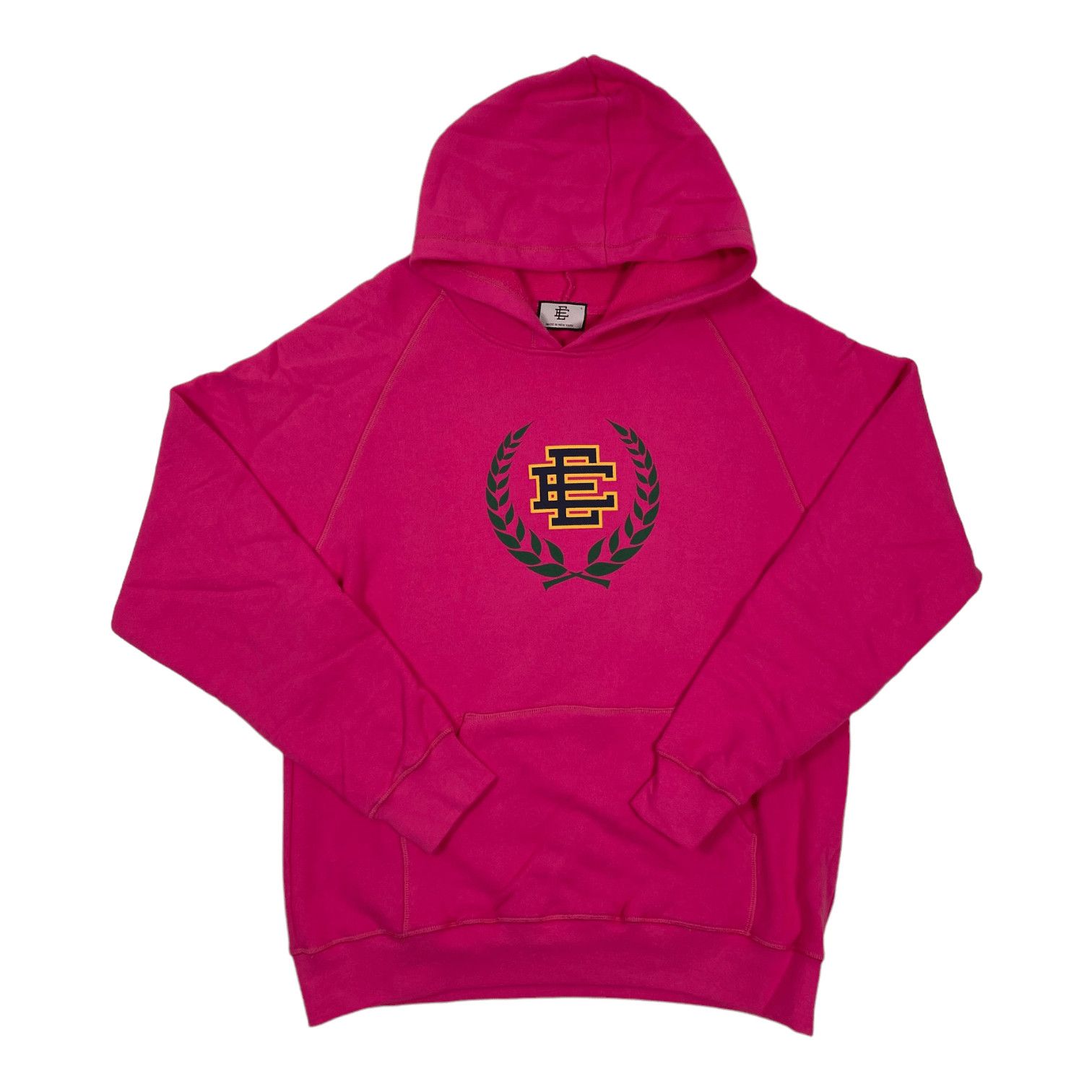 Eric Emanuel Center Logo Hooded Sweatshirt Magenta Size US L / EU 52-54 / 3 - 1 Thumbnail