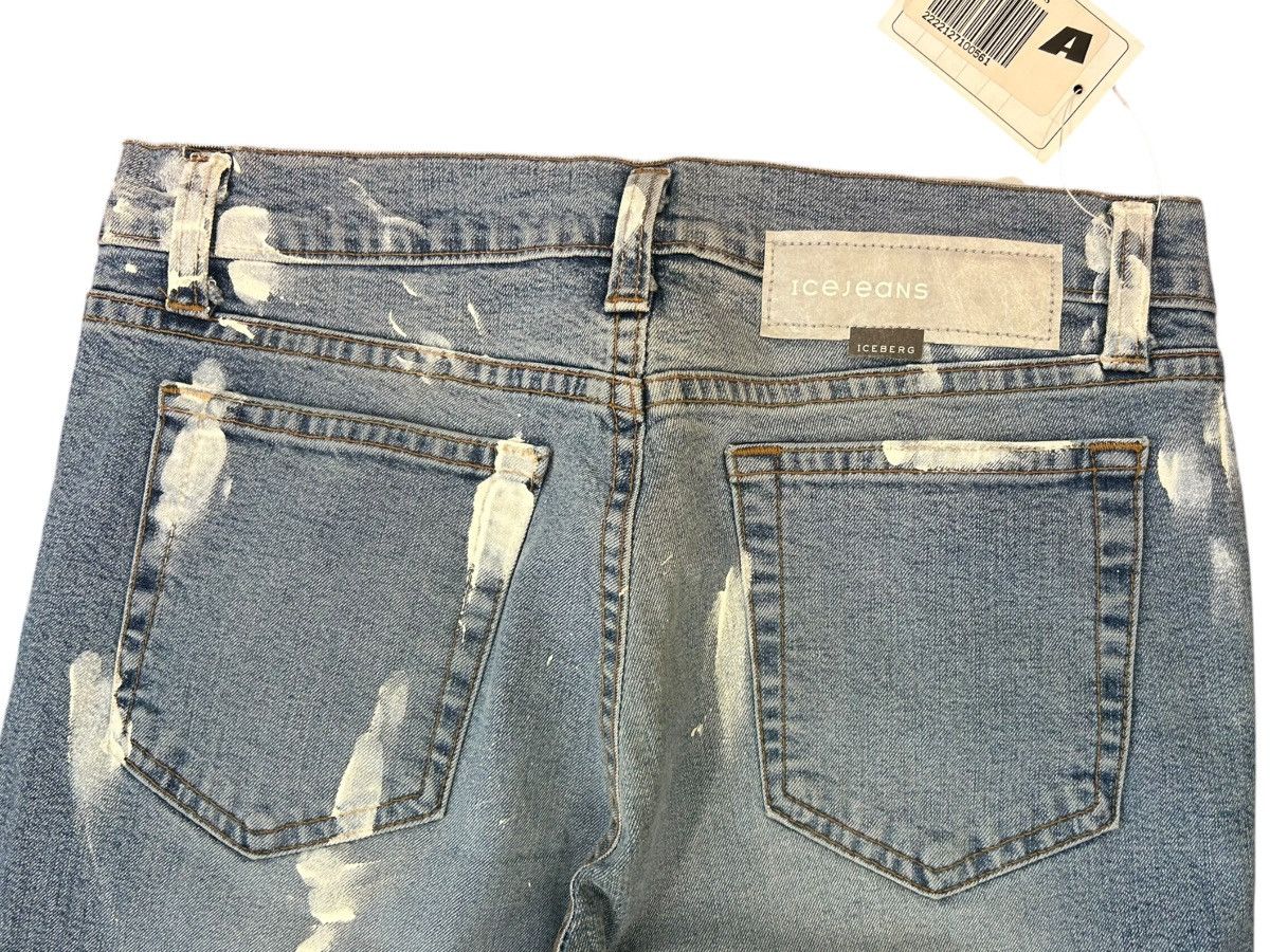 Iceberg VINTAGE Iceberg Icejeans "Painter" Splatter Flare Jeans Size 27" / US 4 / IT 40 - 4 Thumbnail