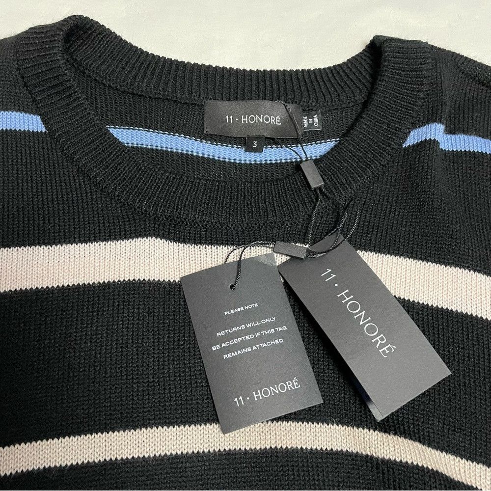 Other NWT New $168 11 HONORÉ Emily Stripe Wool Blend Sweater Size Size XXL / US 16-18 / IT 52-54 - 7 Thumbnail