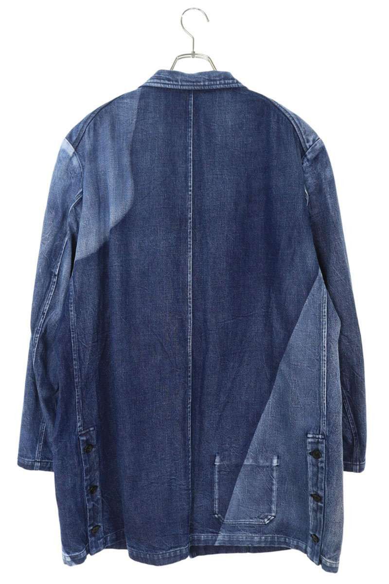 Yohji Yamamoto YOHJI YAMAMOTO POUR HOMME Yuzen Denim JKT Size US XL / EU 56 / 4 - 2 Thumbnail