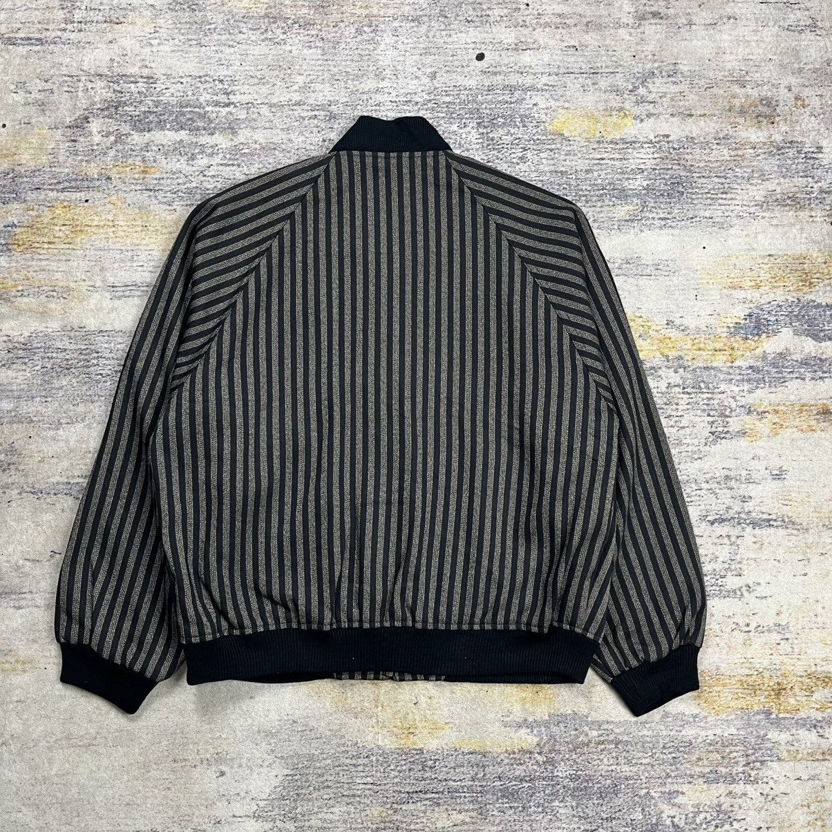 Balenciaga Vintage 90s Balenciaga stripe bomber jacket Size US L / EU 52-54 / 3 - 3 Thumbnail