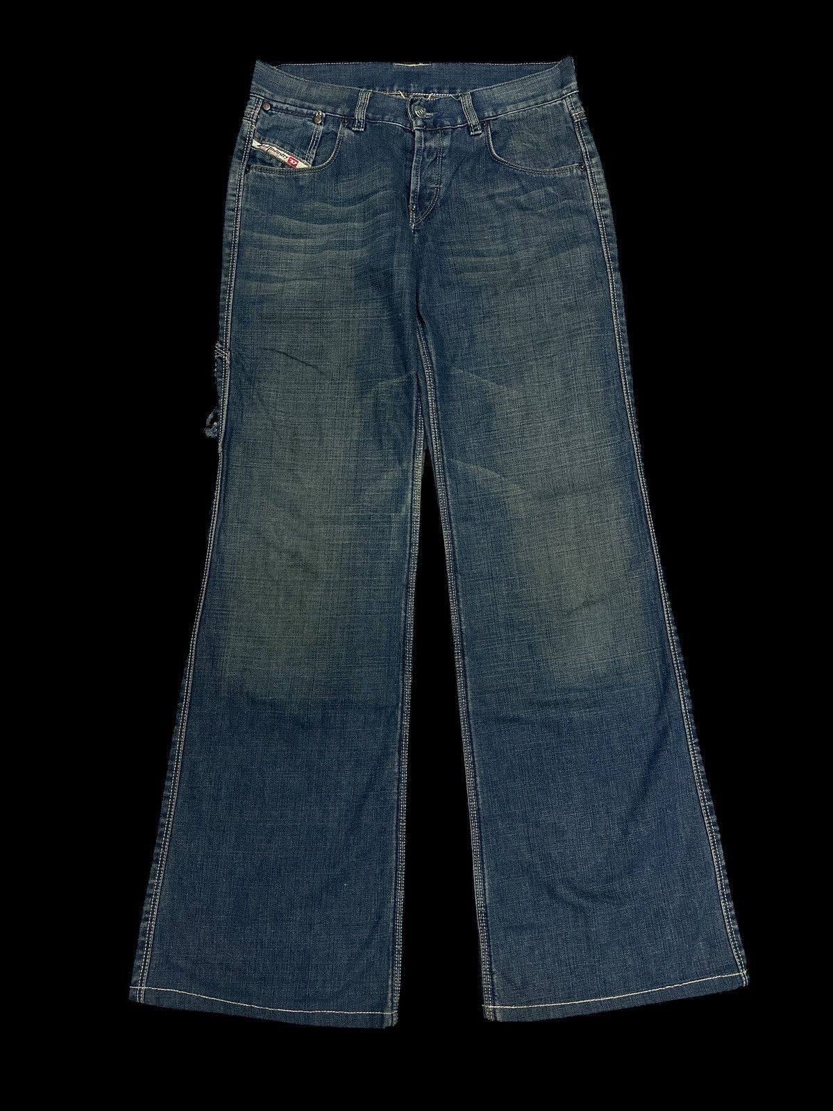 Japanese Brand Diesel Bootcut 💥 BootCut Bluewash Buckleback 💥❗️ Size US 28 / EU 44 - 1 Thumbnail