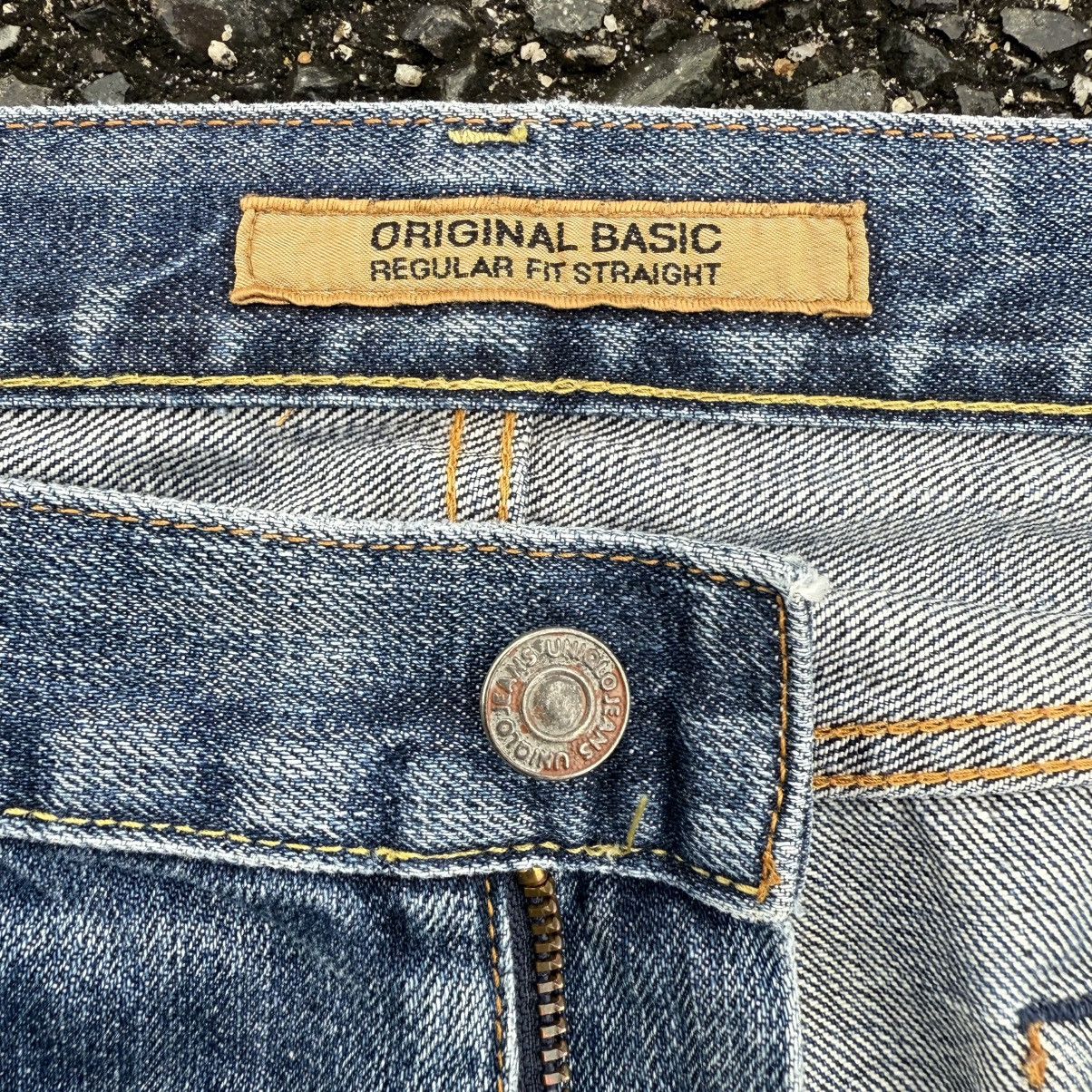 Japanese Brand Vintage Japanese straight faded jean denim pants Size US 35 - 8 Thumbnail