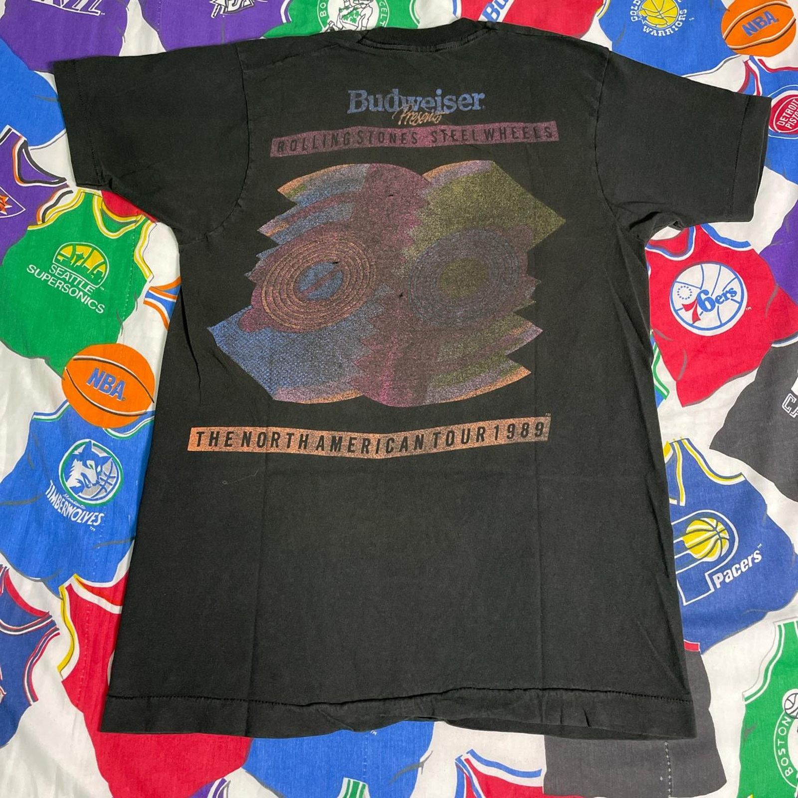 Vintage VTG 1989 Rolling Stones The North American Tour Music Tee Size US L / EU 52-54 / 3 - 2 Thumbnail