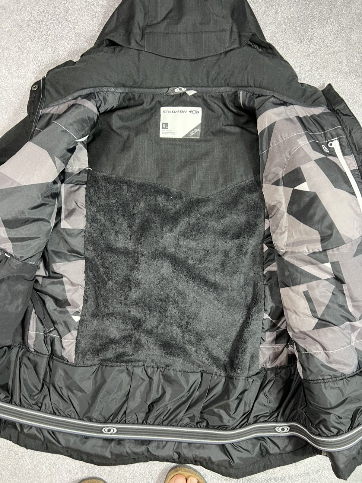 🖤VINTAGE SALOMON TECHNICAL FLEECE PANELED SKI Y2K JACKET