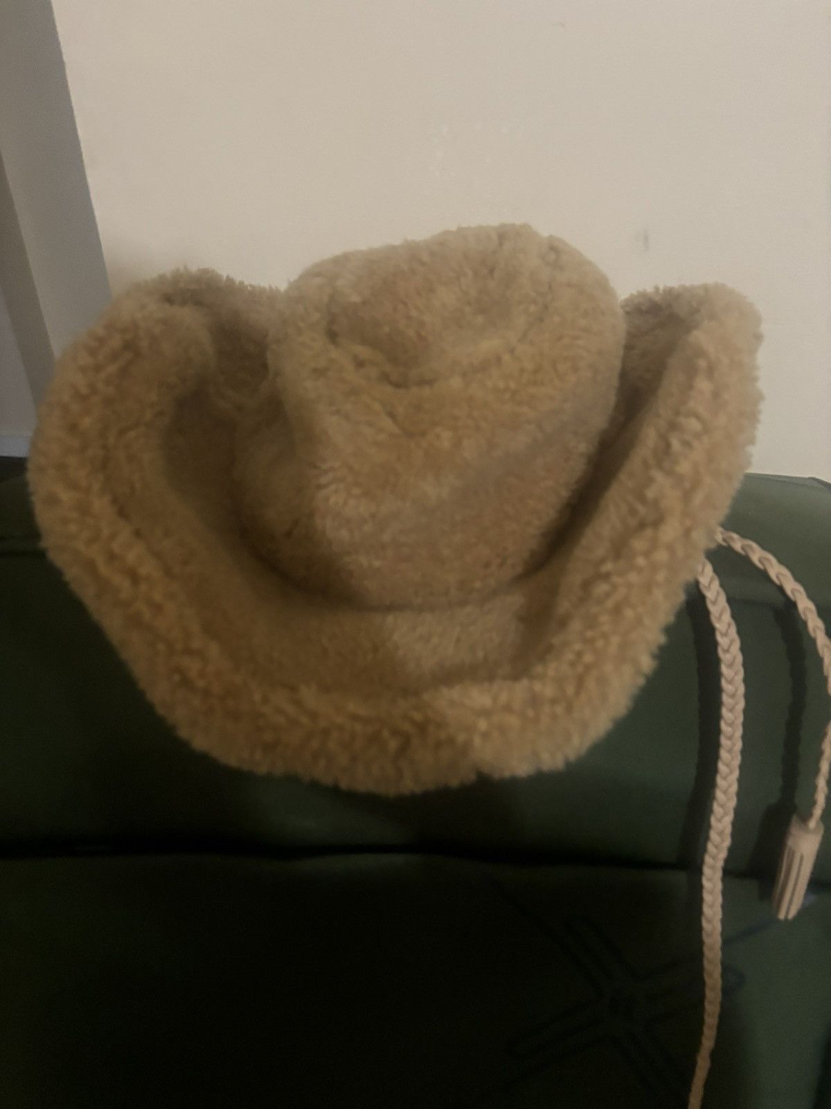 Bally Bally Shearling Cowboy Hat Size 58 Size ONE SIZE - 7 Thumbnail