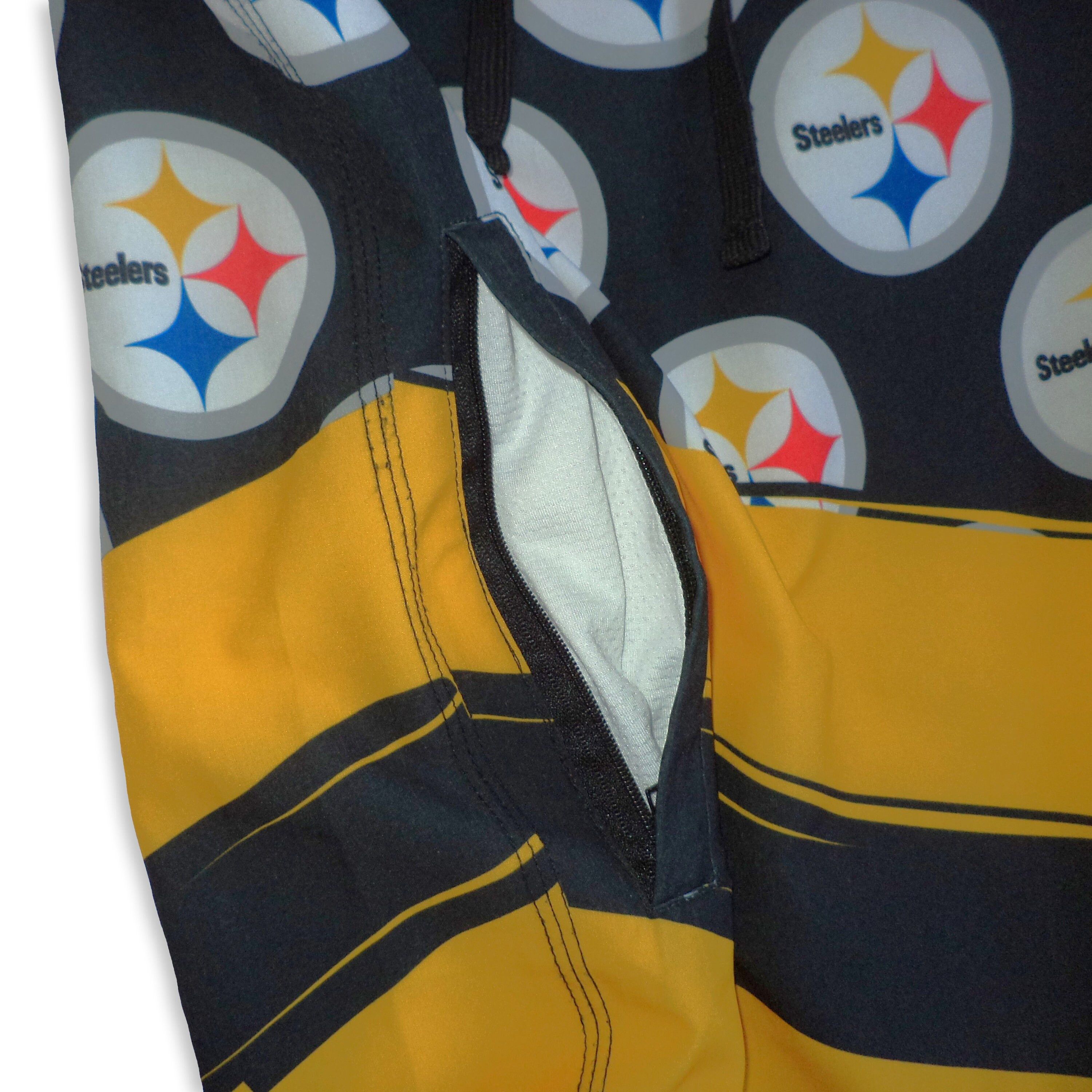 NFL Y2K PITTSBURGH STEELERS Shorts Nfl Swimming Running Surf Size US 34 / EU 50 - 5 Thumbnail