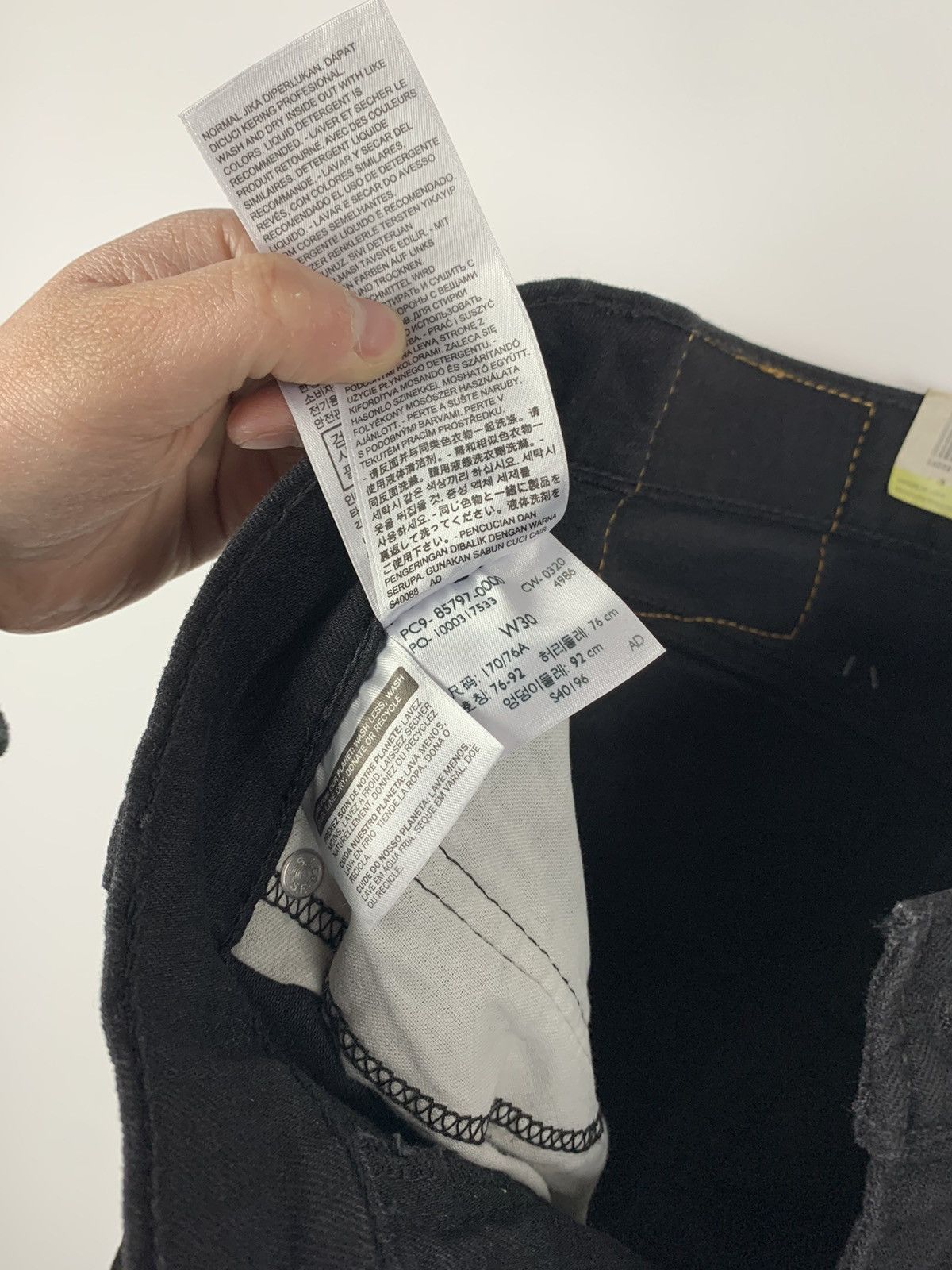 Levi's NWT Men’s Levi’s 519 Extreme Skinny Hi-Ball Black Jeans W30 Size US 30 / EU 46 - 16 Thumbnail