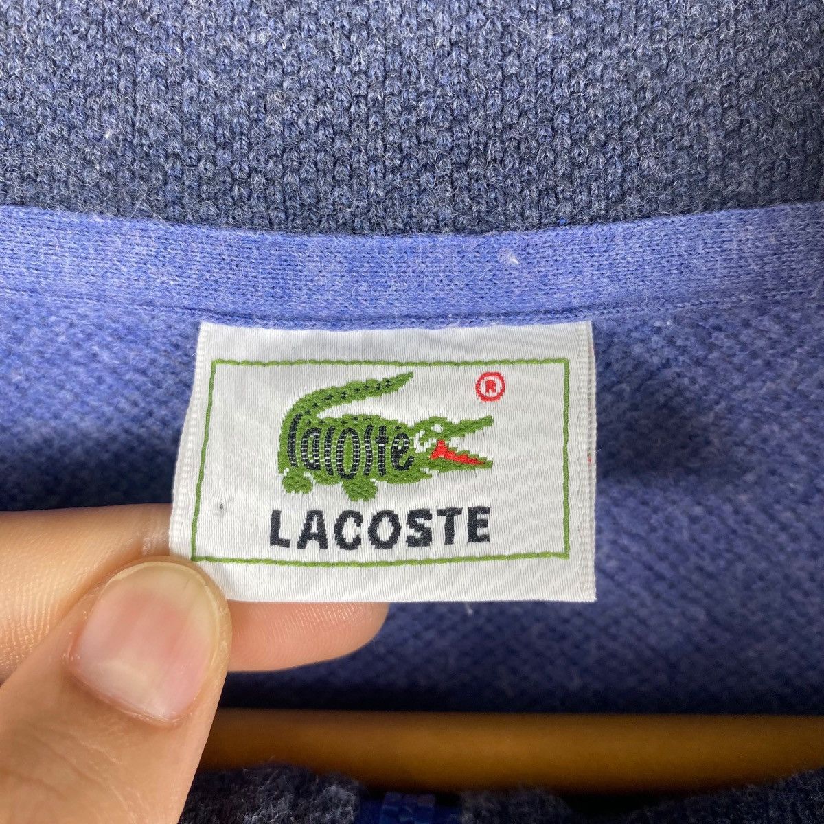 Lacoste Vintage 90's LACOSTE Half Zipper Pullover Sweatshirt Size 2 Size US M / EU 48-50 / 2 - 5 Thumbnail
