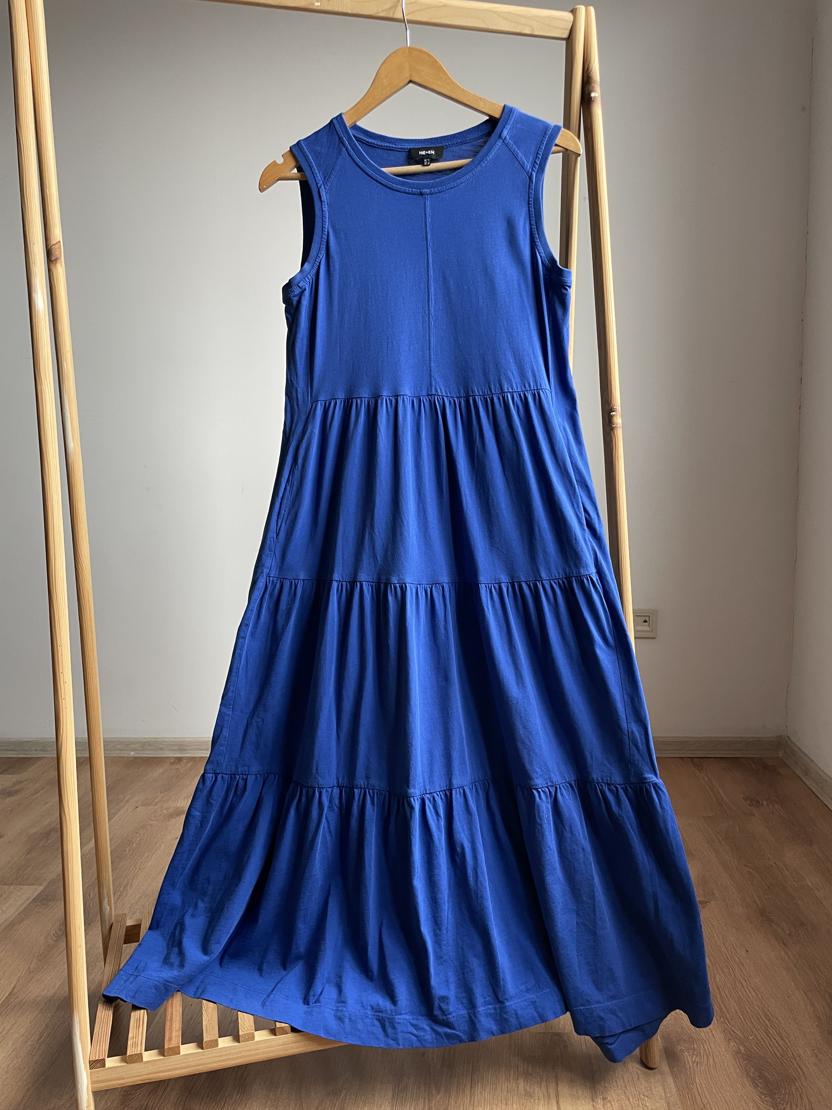 ME+EM Me+Em Sleeveless Tiered Slub Maxi Dress | Grailed