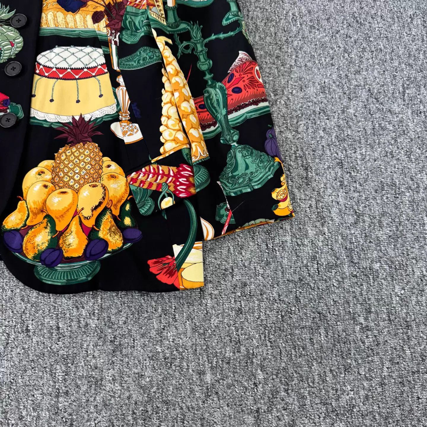 Hermes Hermes Rare Silk ShirtJacket Fruit&Seafood 38 99New Size S / US 4 / IT 40 - 4 Thumbnail