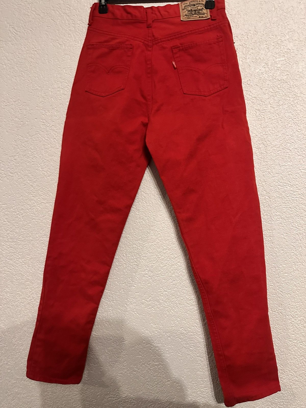 Levi's Levi’s 501 Red Denim Made in USA Late 80s / Early 90sW31 L36 Size US 31 - 2 Thumbnail