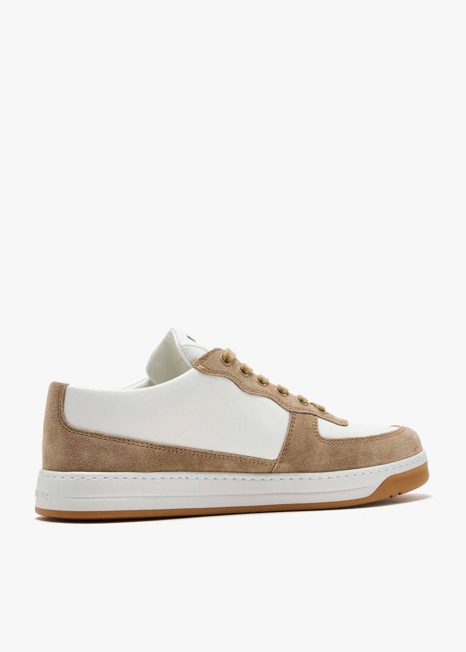 Prada o1la1rc1a0925 Downtown Sneakers in Beige/White Size US 8 / EU 41 - 3 Thumbnail