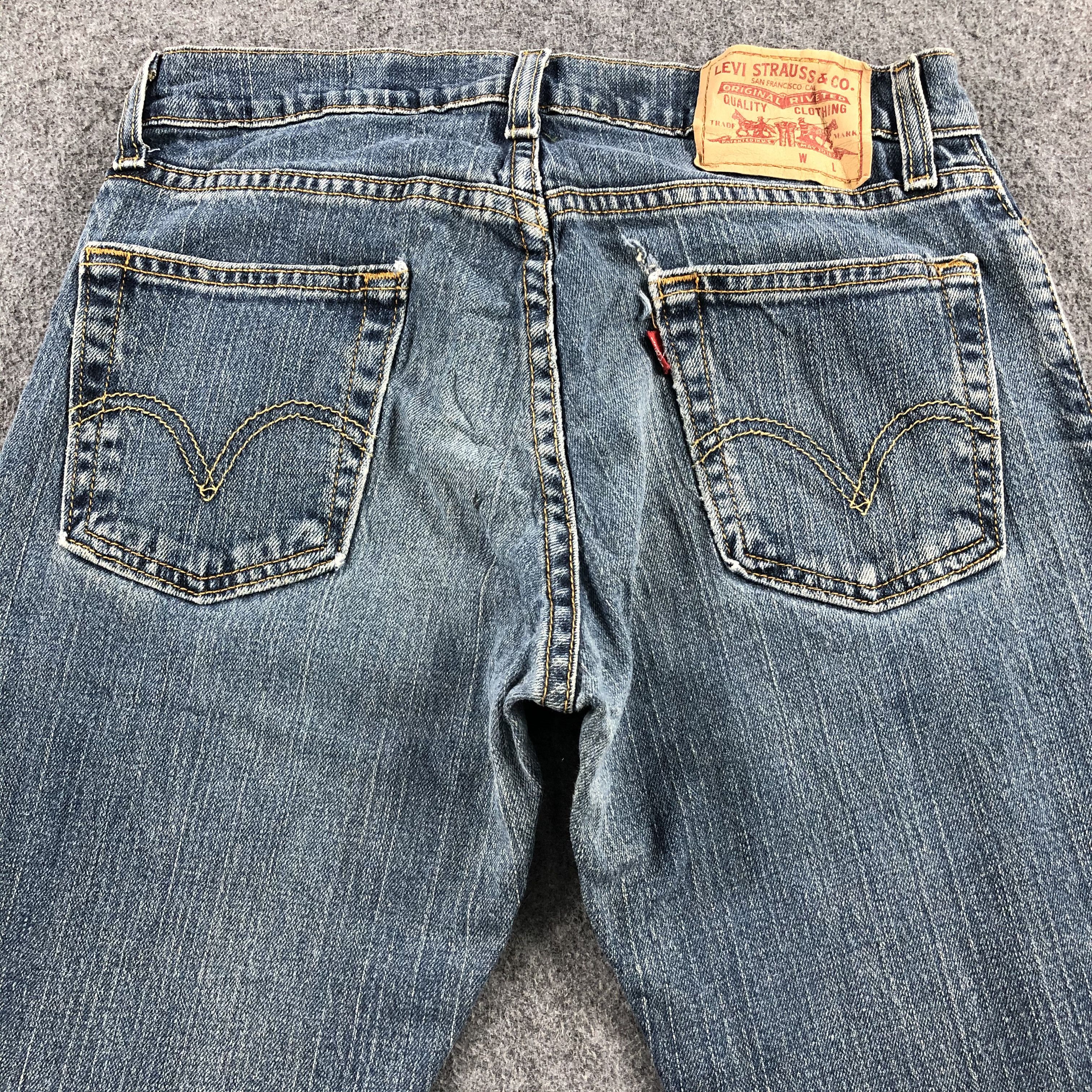 90s Vintage Blue Wash Levis 514 Jeans-J2159