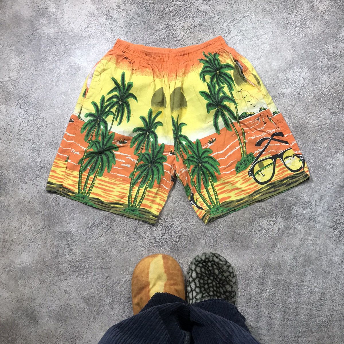 Vintage vintage floral Hawaiian shorts surf streetwear japan Y2K Size US 30 / EU 46 - 1 Thumbnail
