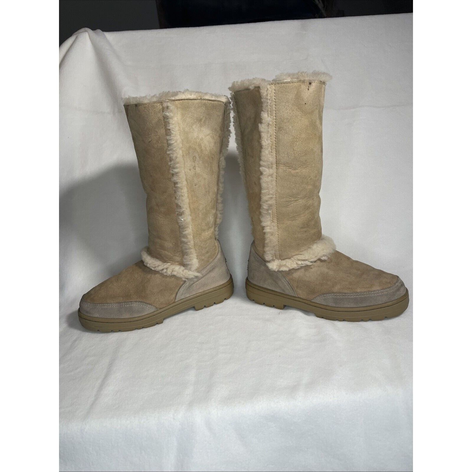 Ugg Ugg Sunburst II Tall 5235 Chestnut Suede Sherpa lining W- 6 Size US 6 / IT 36 - 3 Thumbnail