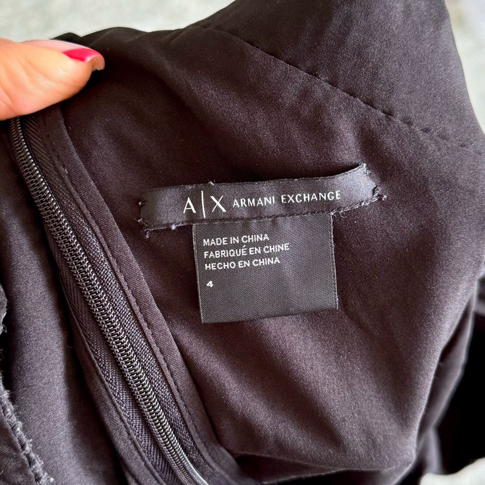 Armani Exchange Armani Exchange Black Dress, Size 4 Size S / US 4 / IT 40 - 6 Thumbnail