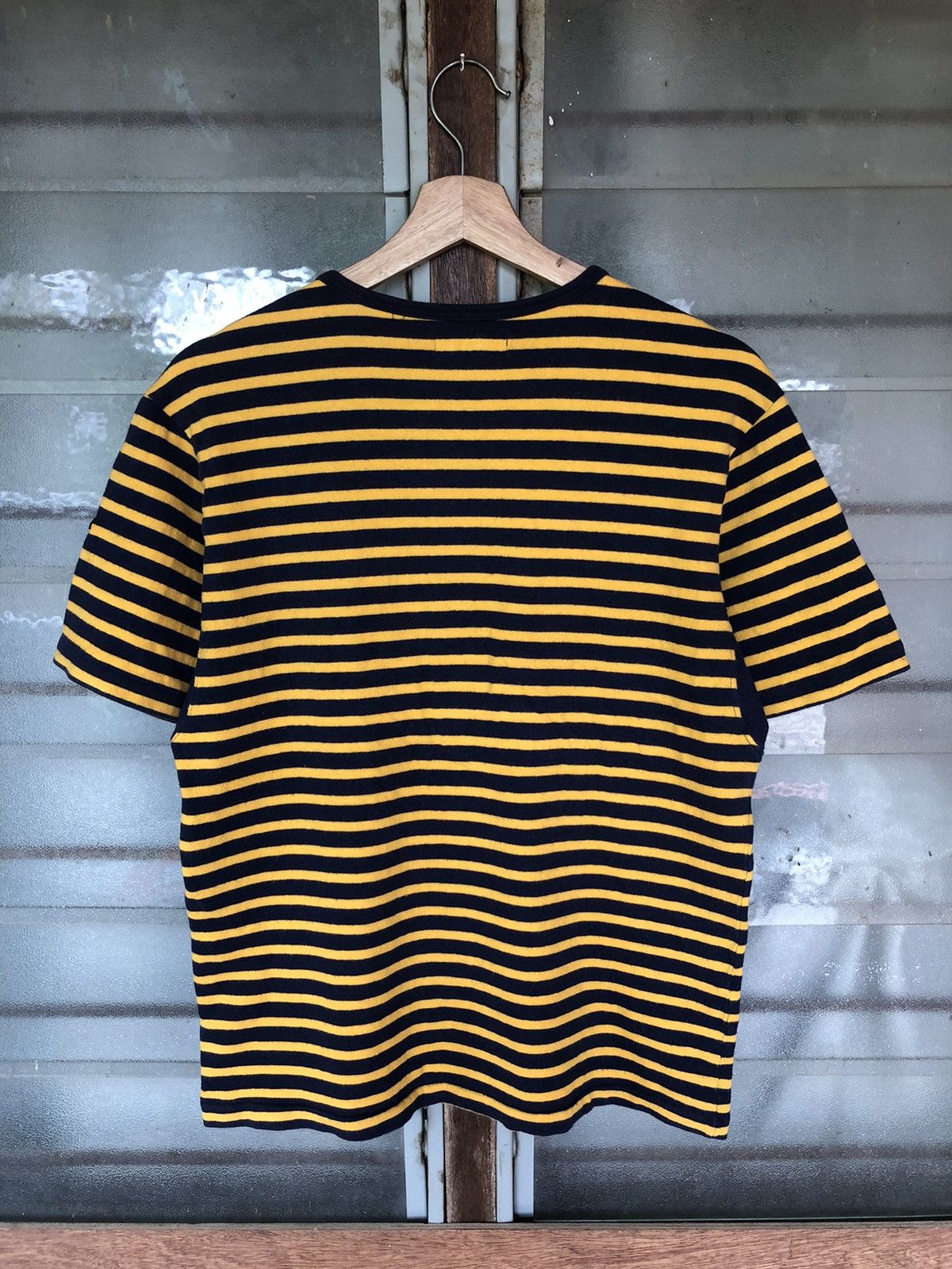 Blue Blue Japan Vintage Blue/Blue Japan Stripe Blue Yellow Shirt Tee Size US S / EU 44-46 / 1 - 8 Thumbnail