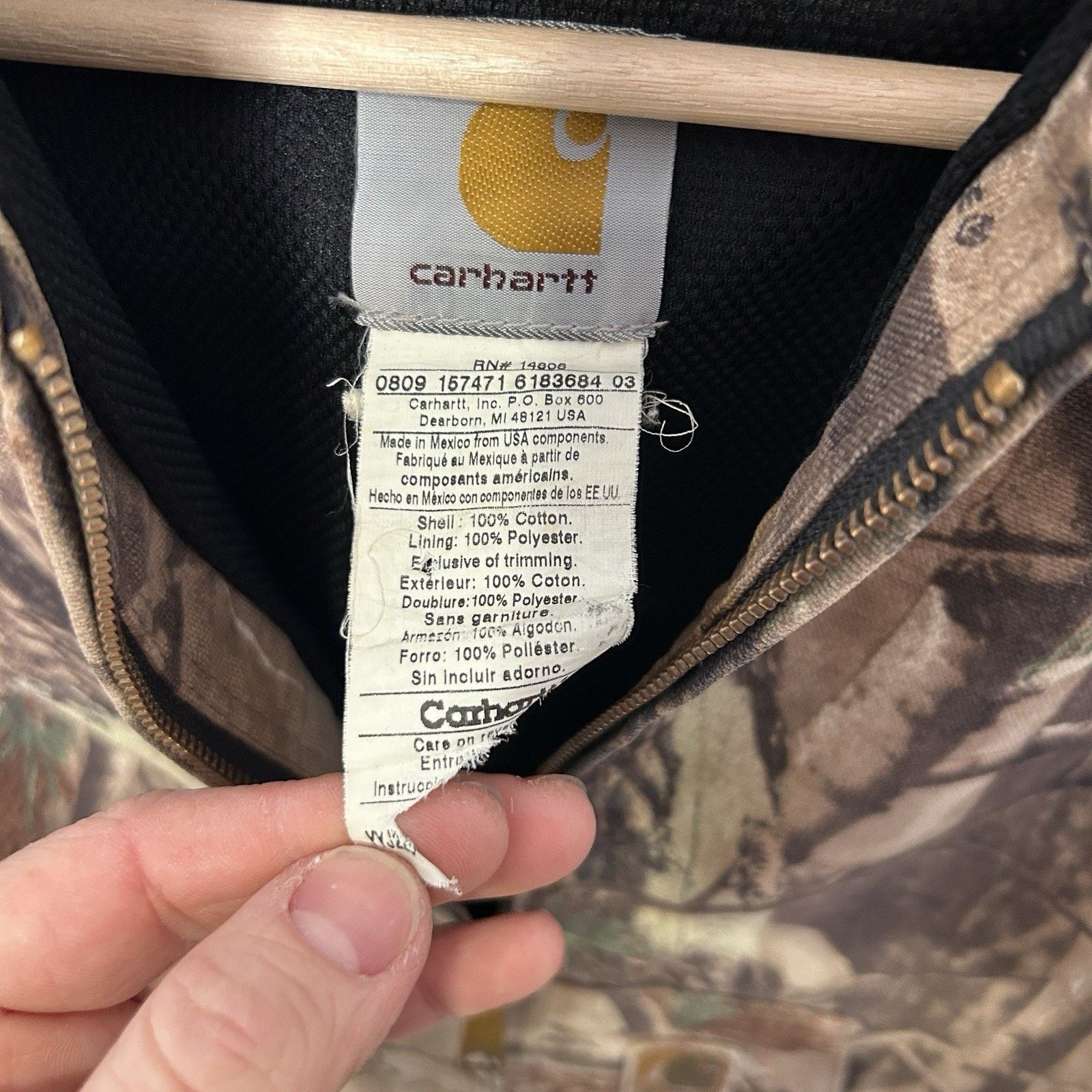 Carhartt Vintage Carhartt Realtree Thermal-Lined Active Jacket “Camo” Size XS / US 0-2 / IT 36-38 - 11 Thumbnail