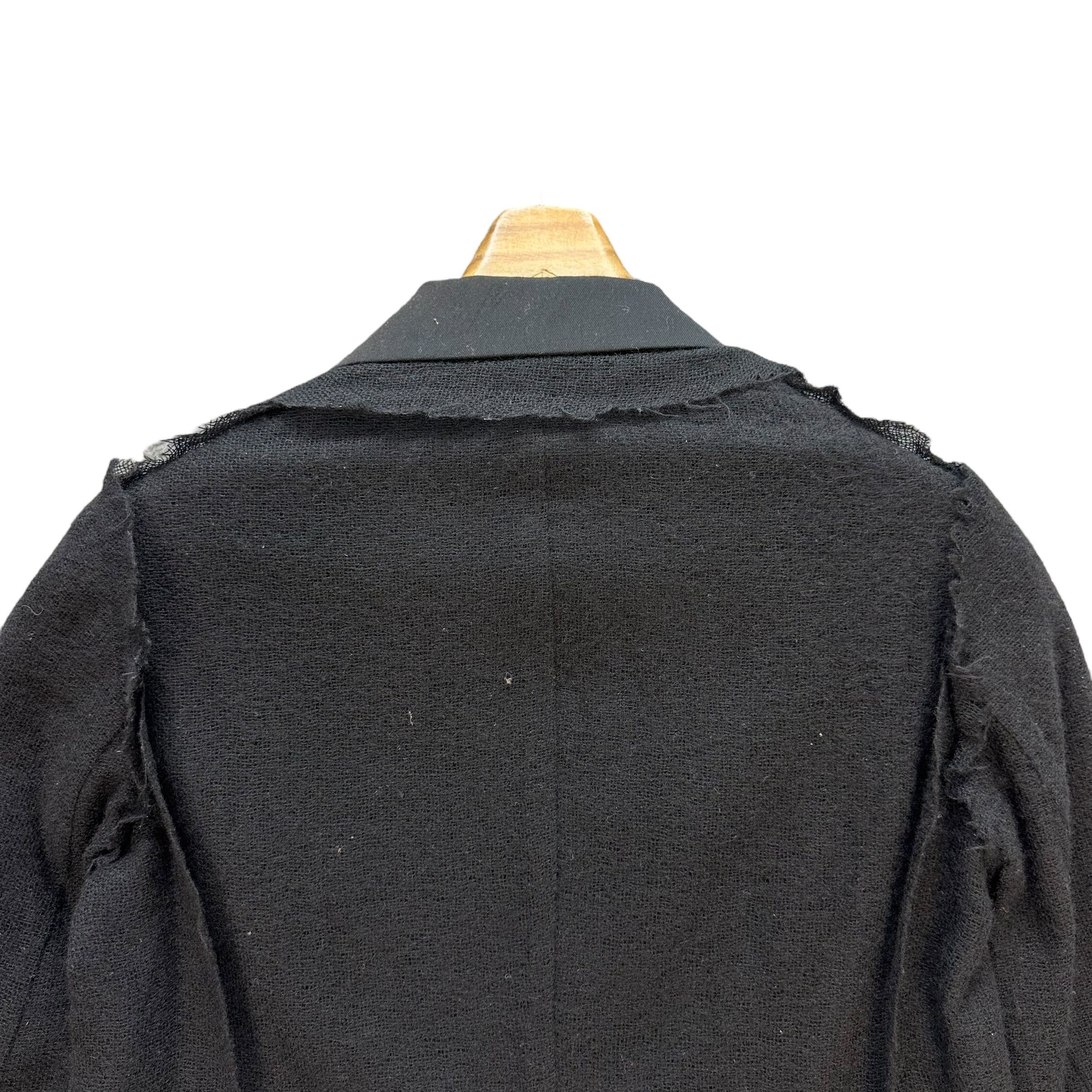 Yohji Yamamoto AW04 YOHJI YAMAMOTO Raw-Edge Deconstructed Jacket #A80-1942 Size S / US 4 / IT 40 - 21 Thumbnail