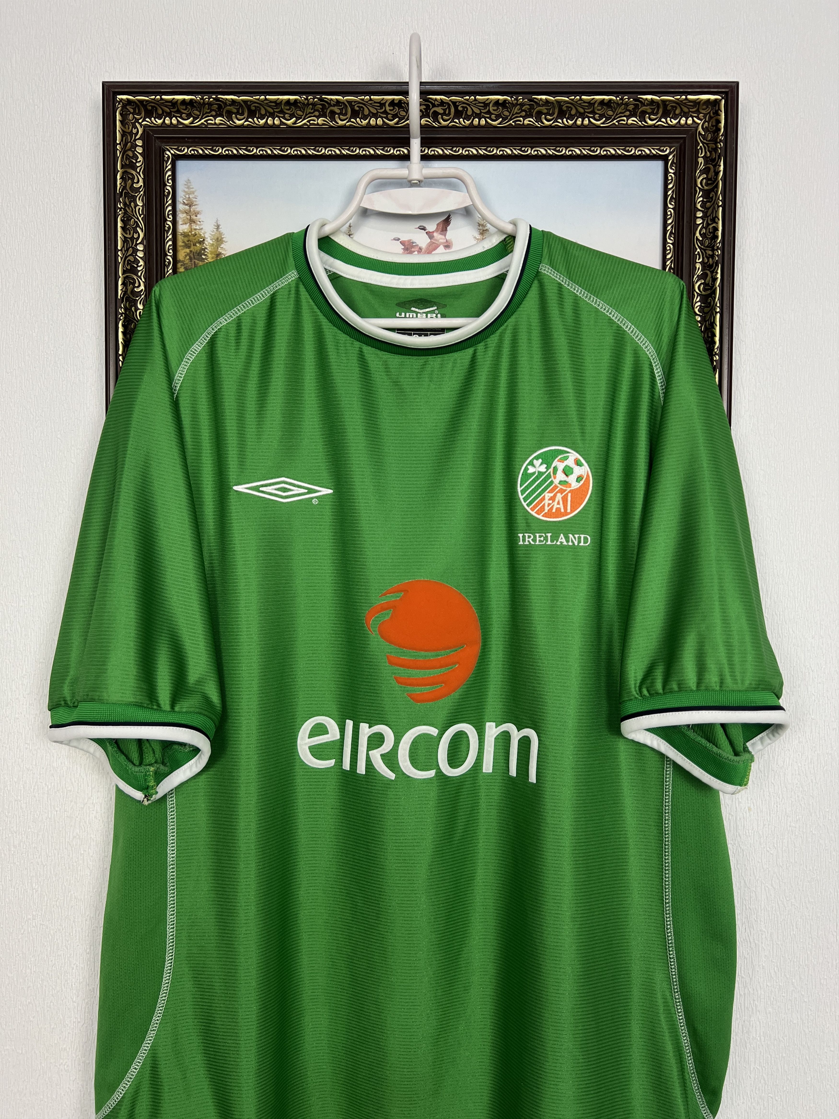 Umbro Republic of Ireland football shirt Soccer Jersey Trikot Size US XL / EU 56 / 4 - 2 Thumbnail