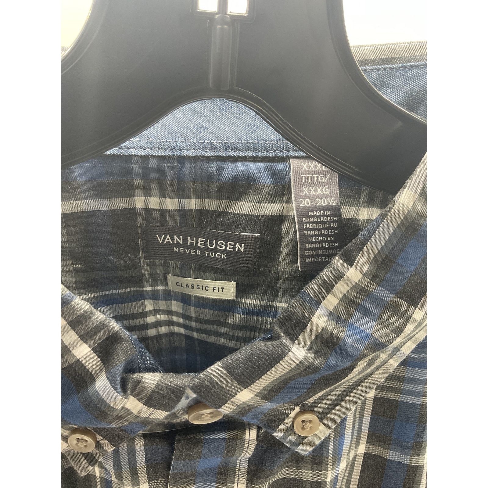 Van Heusen Van Heusen Never Tuck Long Sleeve Button up shirt Size XXXL Size US XXL / EU 58 / 5 - 5 Thumbnail