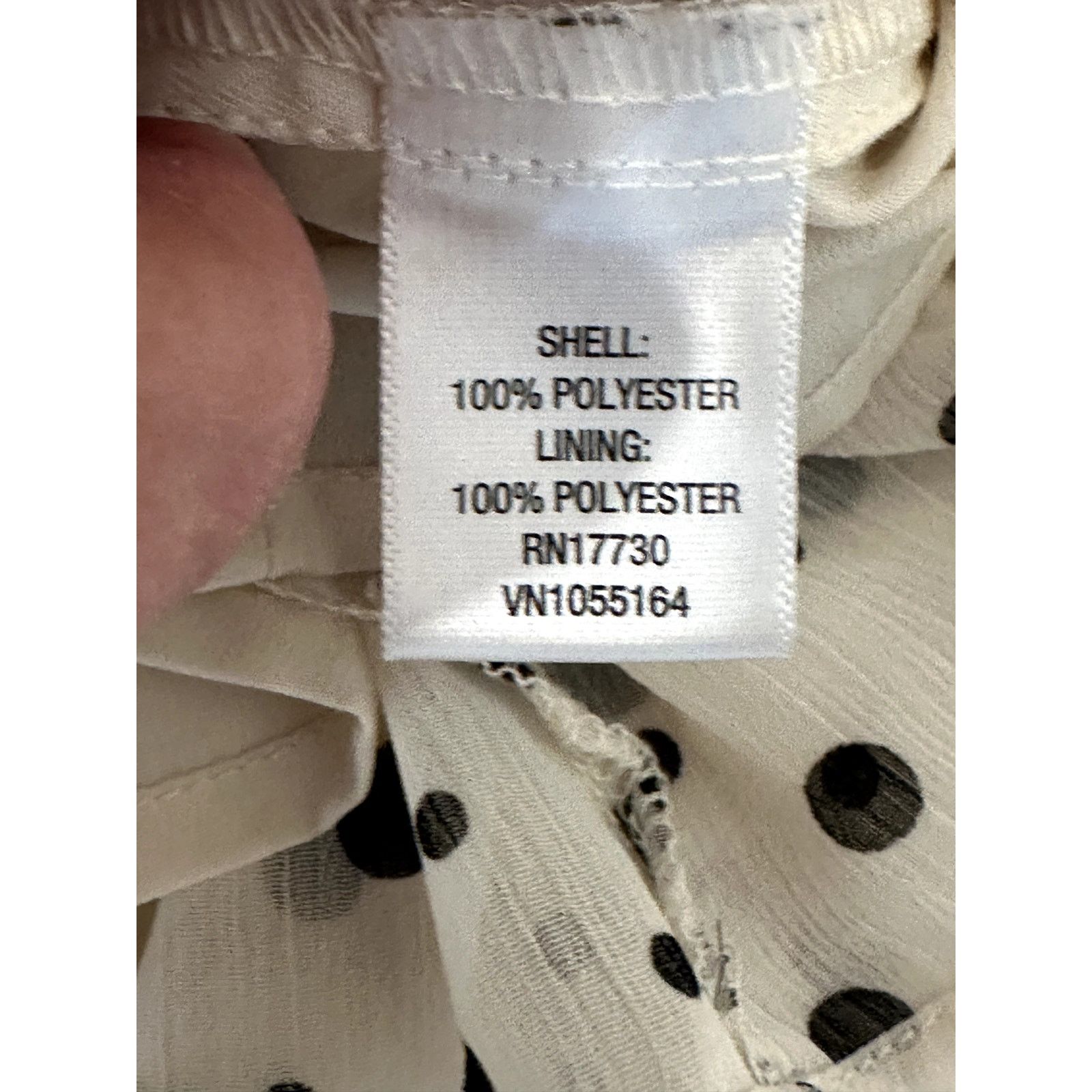 Other Menora Cream Black Polka Dot Sleeveless Belted Blouse S Size S / US 4 / IT 40 - 8 Thumbnail