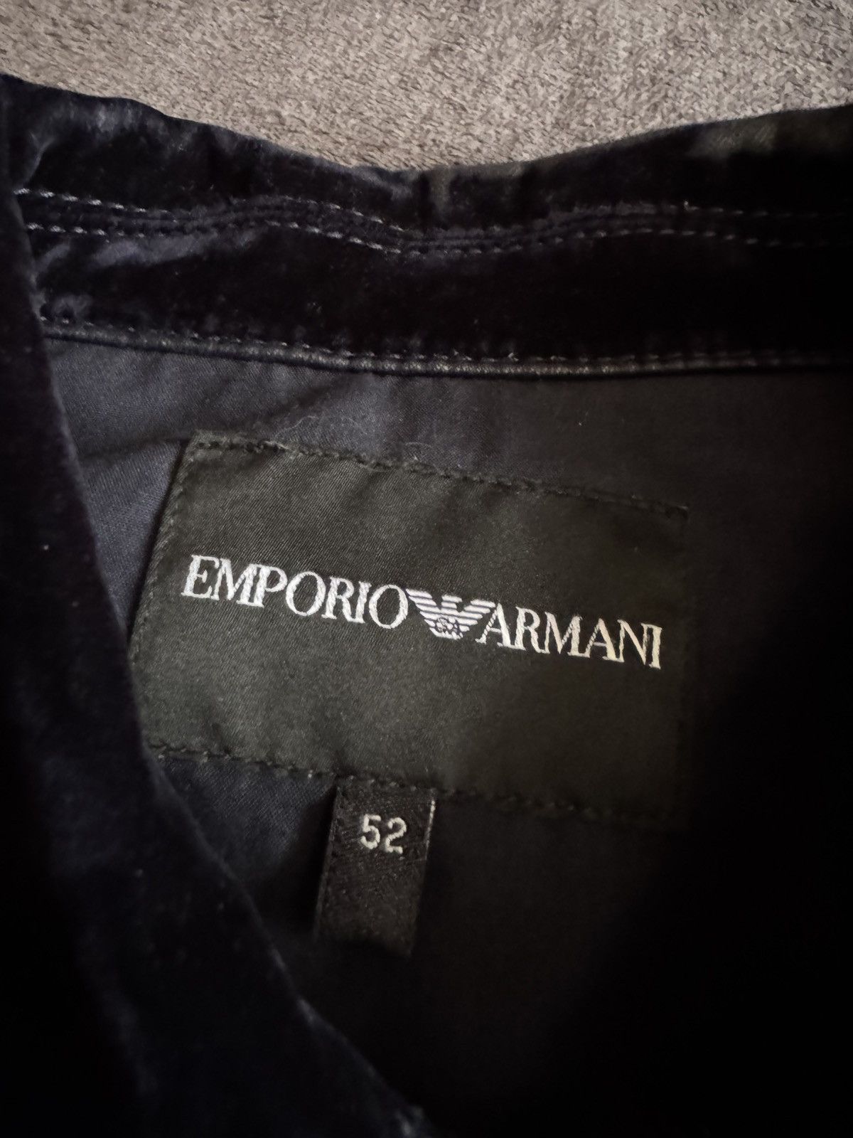 Emporio Armani Emporio Armani Rare velour men's jacket Size US L / EU 52-54 / 3 - 6 Thumbnail