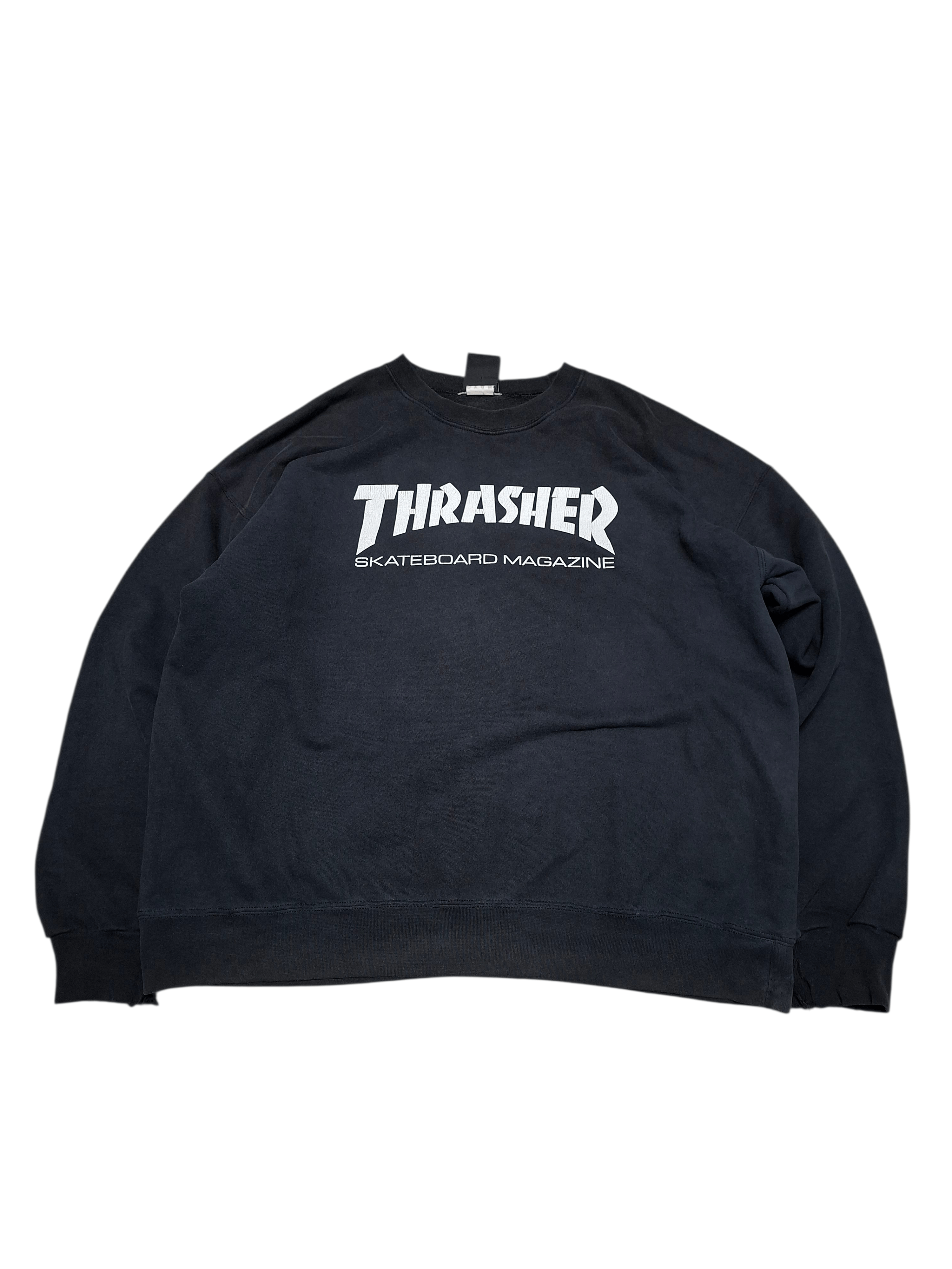 Thrasher THRASHER VINTAGE DISTRESSED SK8 HEAVY COTTON SWEATSHIRT Size US L / EU 52-54 / 3 - 1 Thumbnail