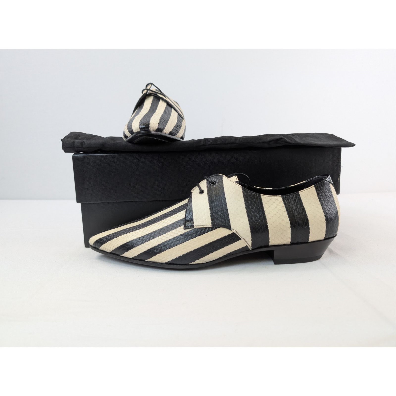 o1rshd1 Jonas 25 Derby Striped Shoes Boots Off White/Black