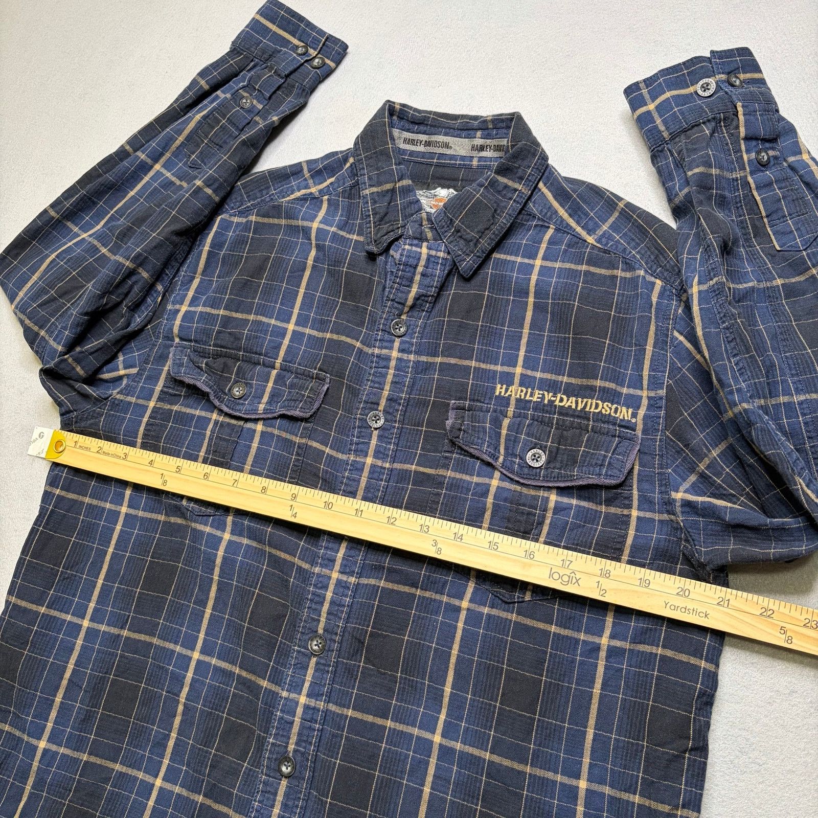 Harley Davidson Harley-Davidson Plaid Button Up Shirt Men’s Medium Vintage Size US M / EU 48-50 / 2 - 5 Thumbnail