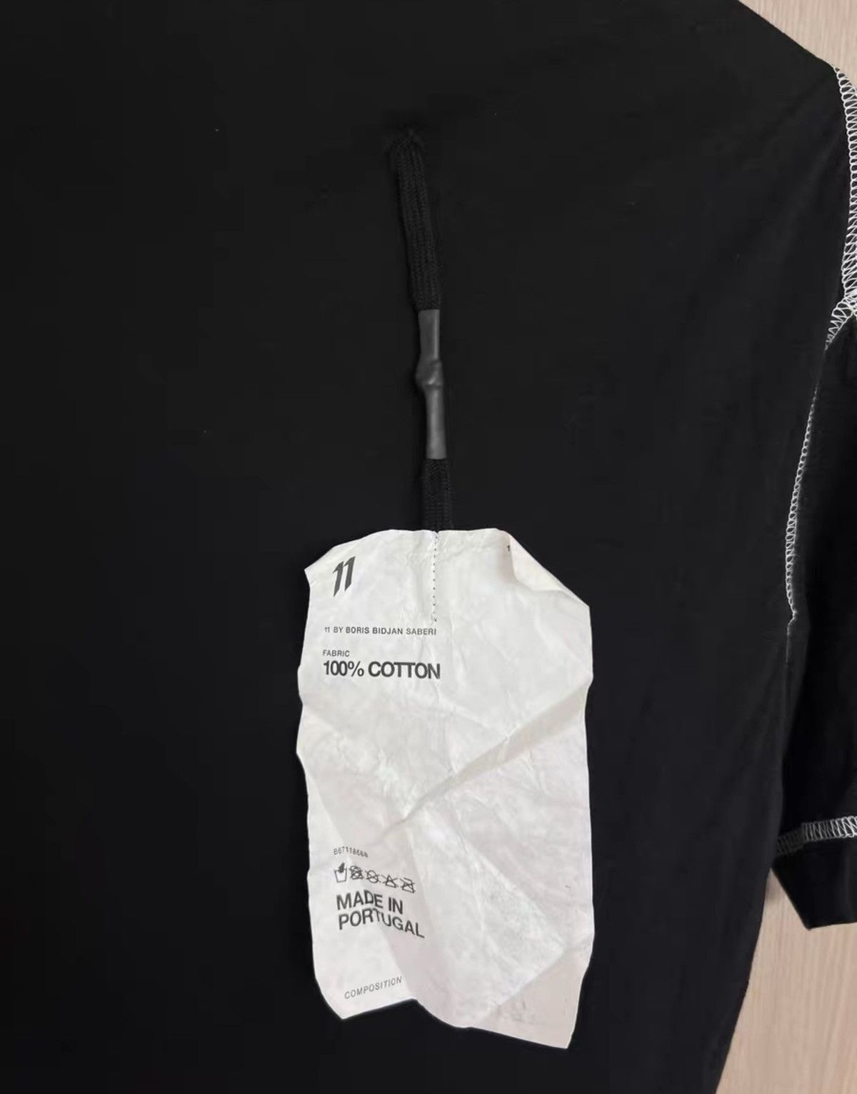 11 By Boris Bidjan Saberi 11ByBBS Topstitch Detail Cotton T-Shirt Size US S / EU 44-46 / 1 - 7 Thumbnail
