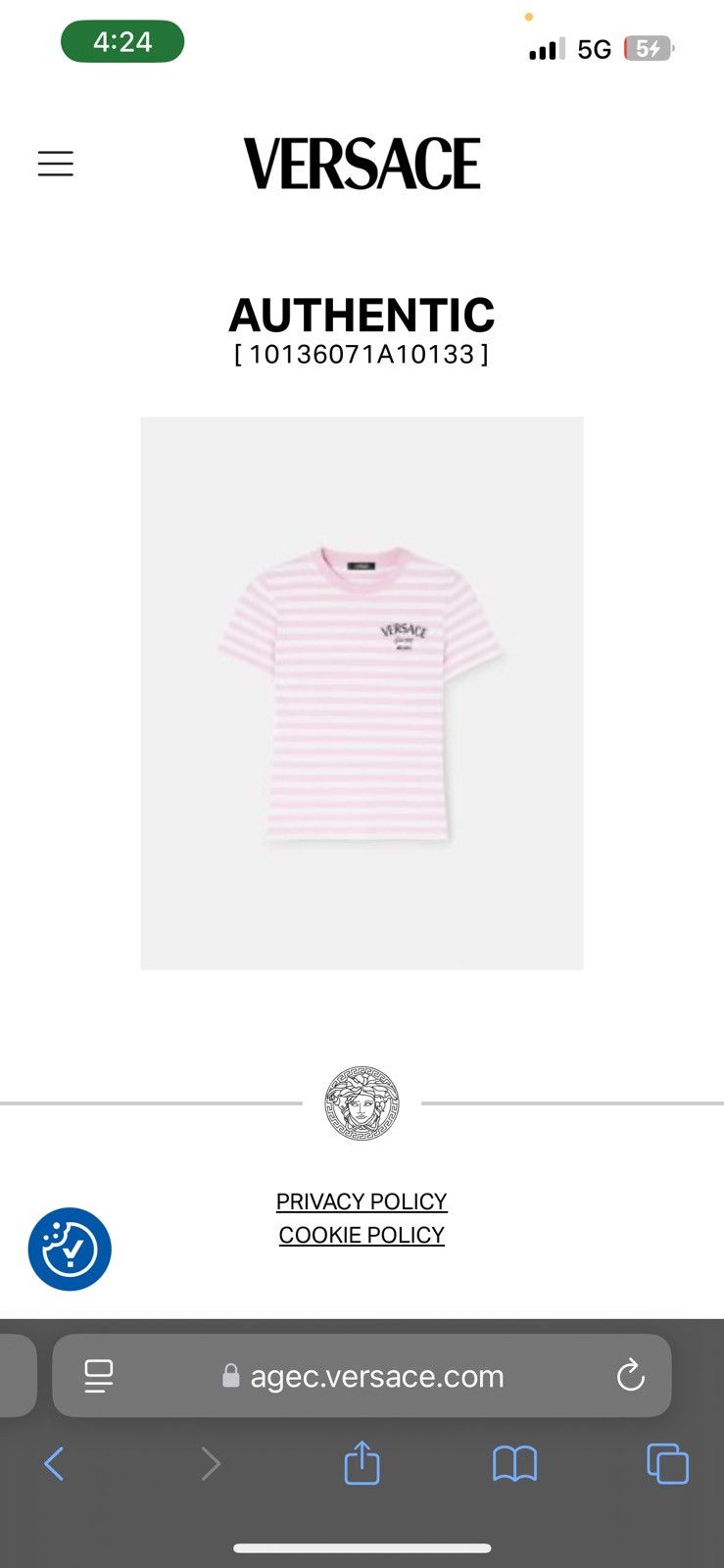 Versace versace milano logo-embroidered striped T-shirt Size S / US 4 / IT 40 - 6 Thumbnail