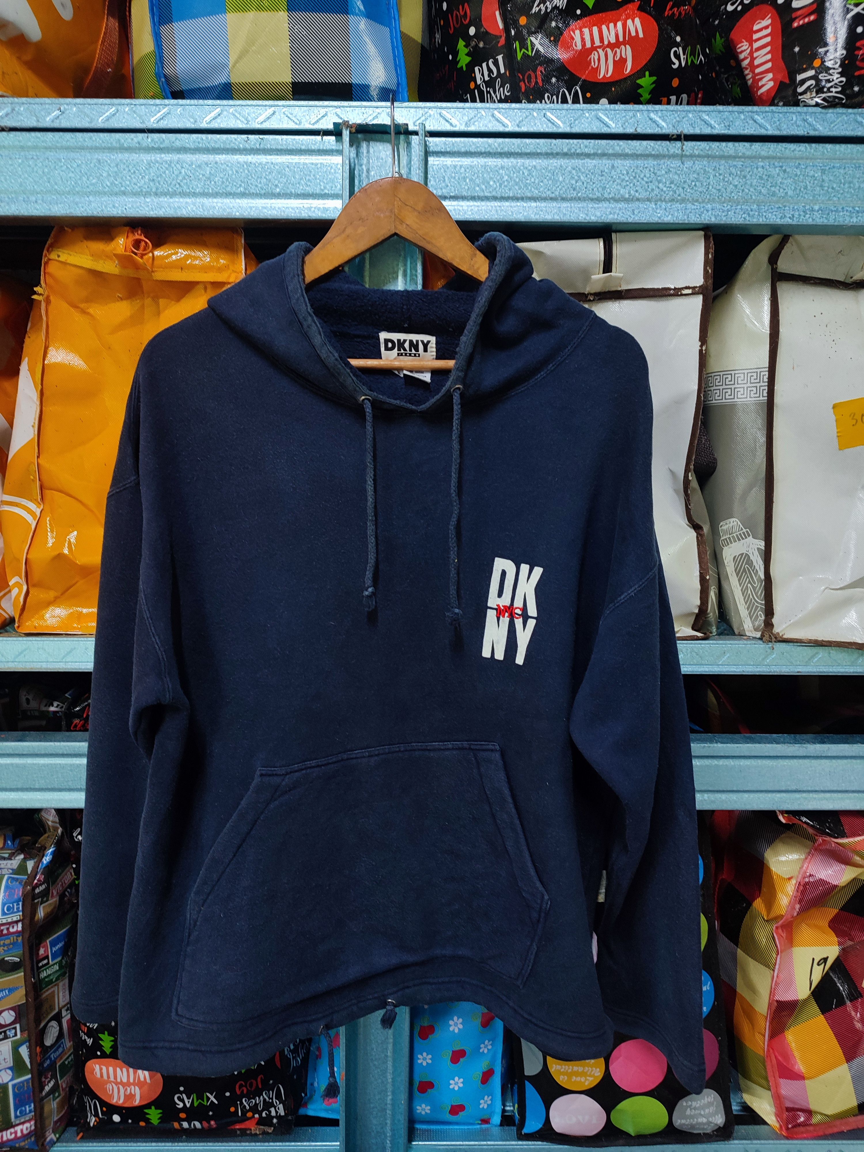DKNY × Donna Karan 🔥STEAL🔥 Oversized Hoodie By DKNY Donna Karan Size US S / EU 44-46 / 1 - 1 Thumbnail