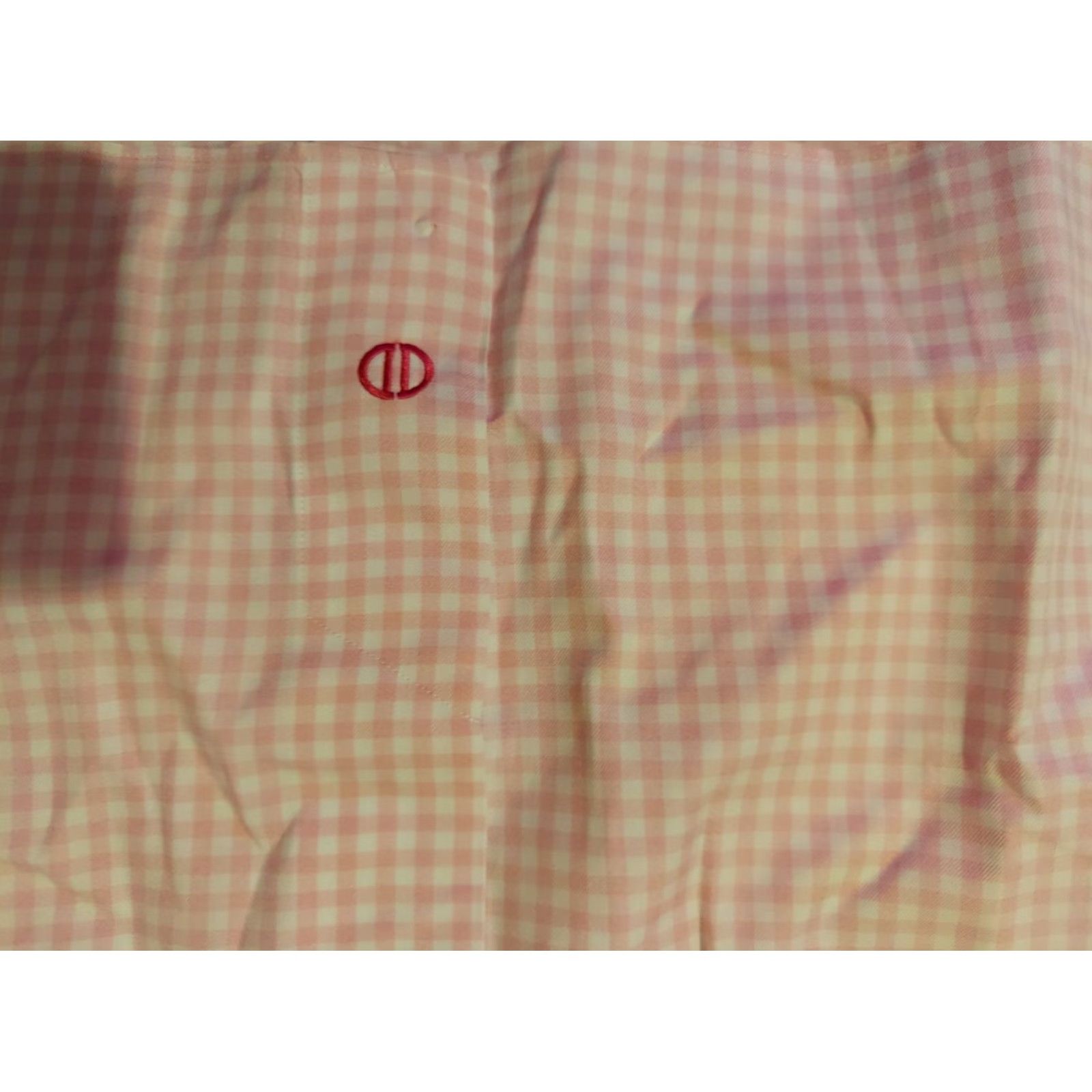 David Donahue VINTAGE David Donahue Dress Shirt 16.5 34 35 Pink Cotton Mens Shirt 16.5 Pink Mens Size 46R - 2 Thumbnail