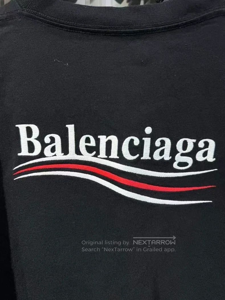 Balenciaga Balenciaga Black short-sleeved T-shirt with cola print Size US S / EU 44-46 / 1 - 5 Thumbnail