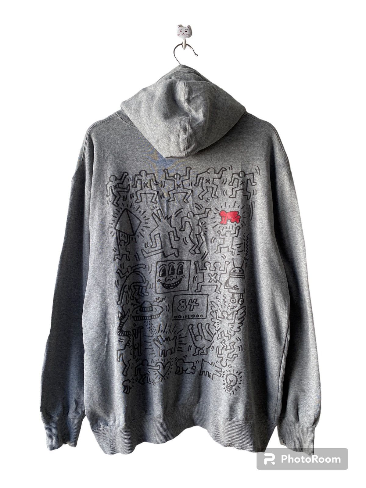Keith Haring × Vintage Vintage K.Haring Baby Radiant Oversized Hooded Sweatshirt Size US XL / EU 56 / 4 - 1 Thumbnail