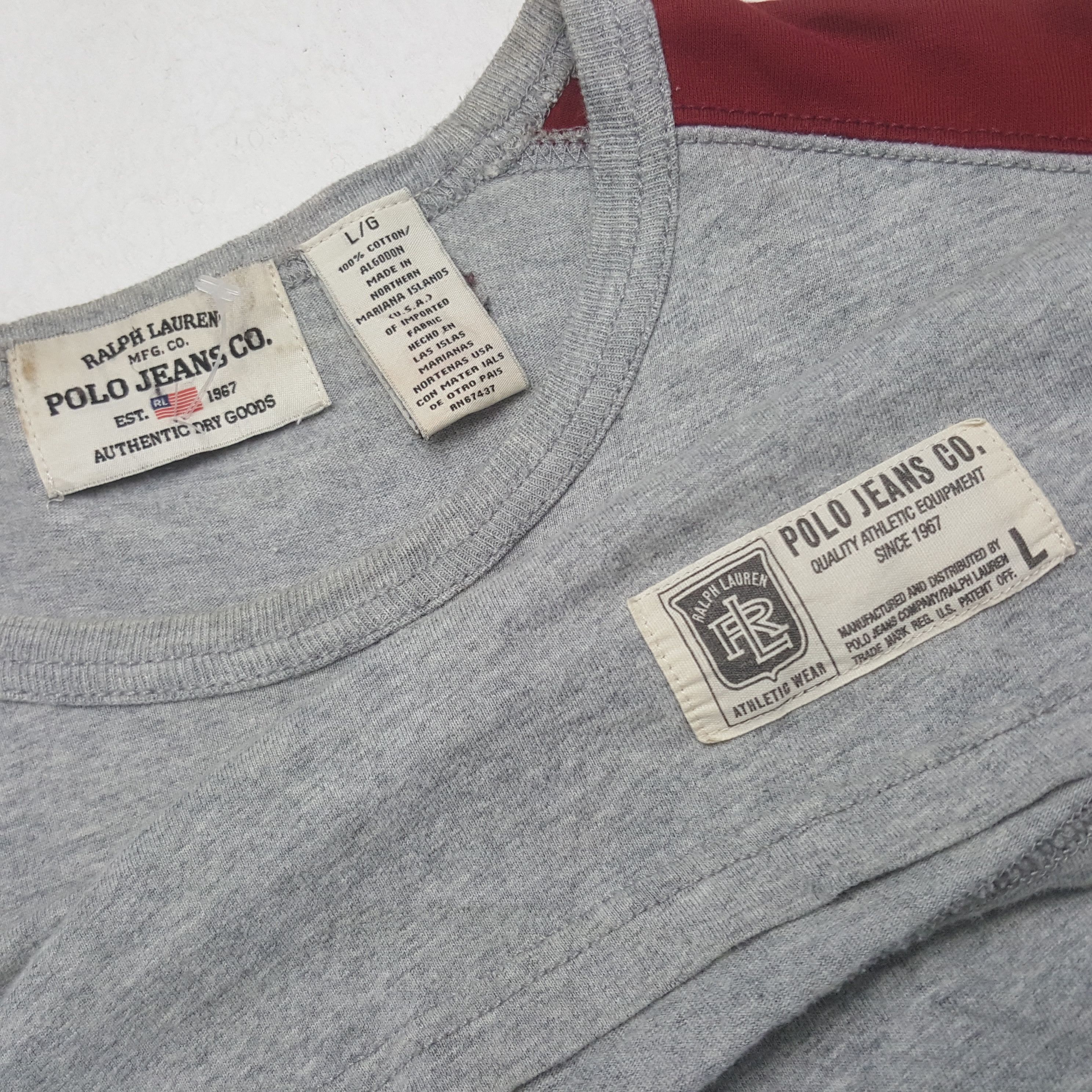 Polo Ralph Lauren Vintage Polo Jeans Ralph Lauren American Brand Tshirt 31 Size US XL / EU 56 / 4 - 4 Thumbnail