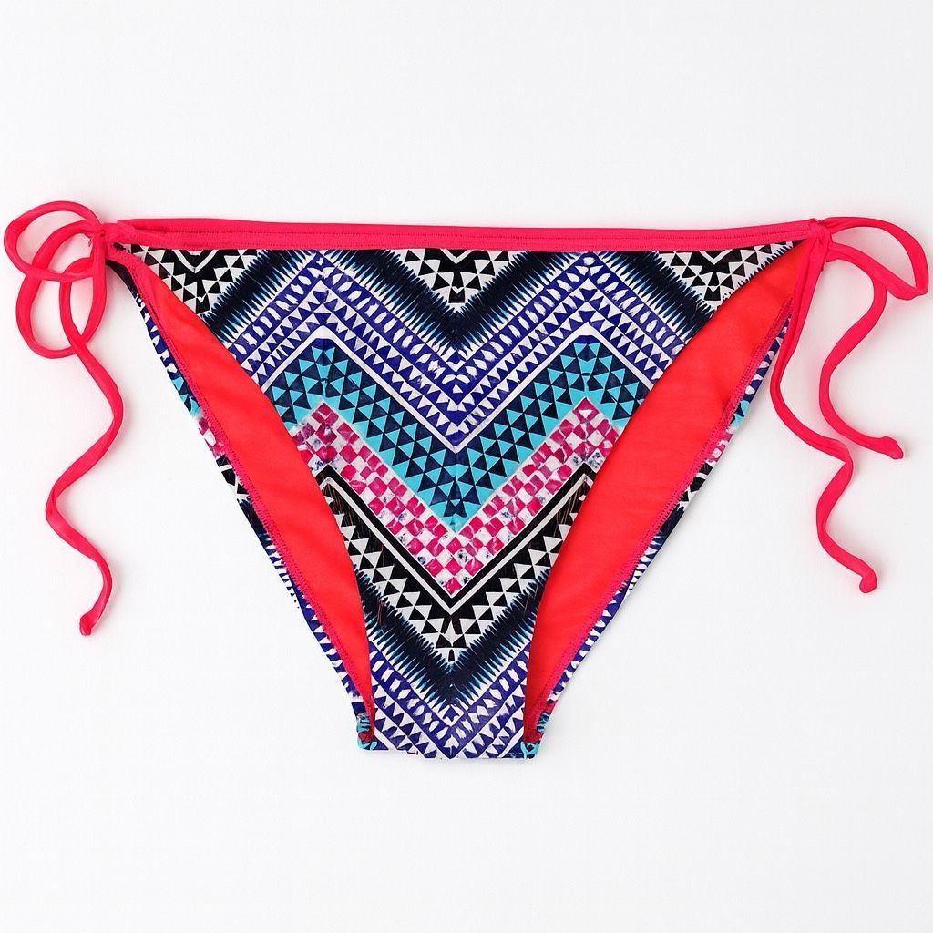 Gap GAP Multicolor Chevron Tie-Side Bikini Bottoms | Size Small Size ONE SIZE - 1 Thumbnail