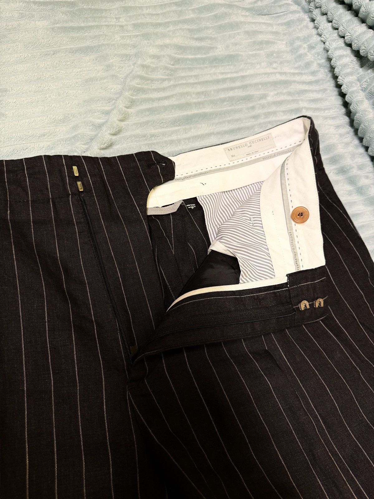 Brunello Cucinelli Linen and Cotton BRUNELLO CUCINELLI Trousers Size US 42 / EU 58 - 6 Thumbnail