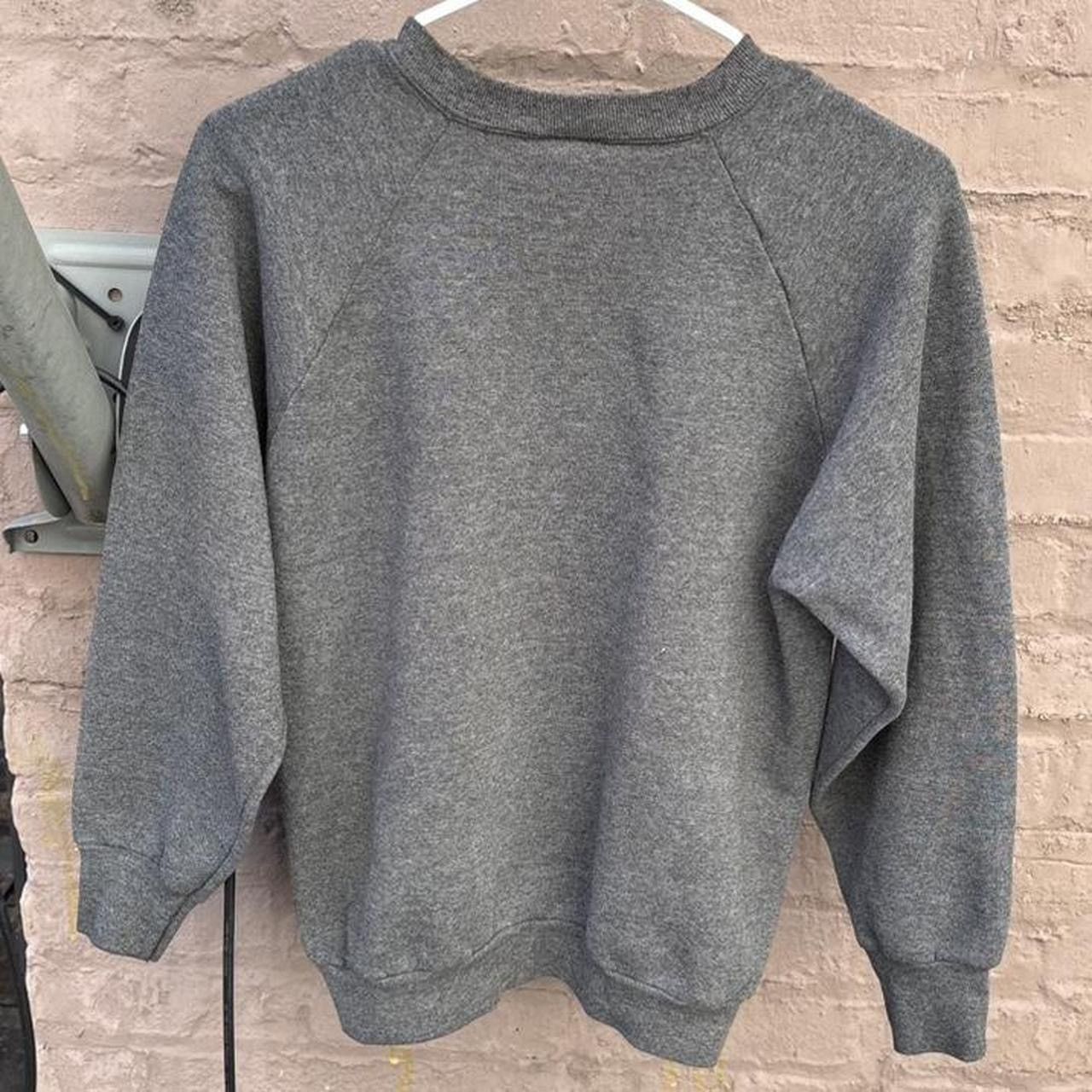 Fruit Of The Loom Vintage 80s Made In USA FOTL Grey Raglan Crewneck Sweatshirt Size US S / EU 44-46 / 1 - 2 Thumbnail