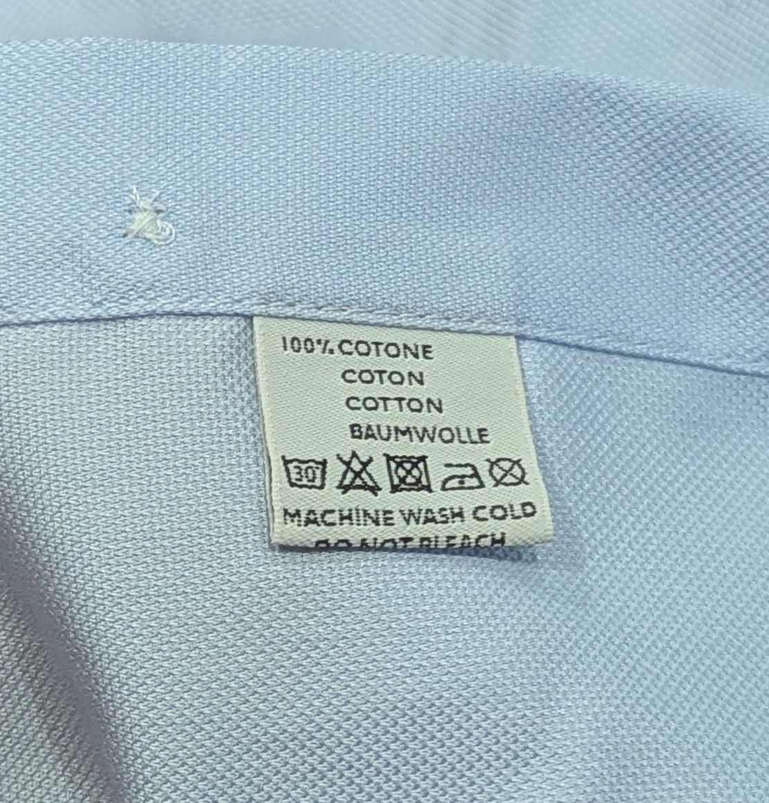 Canali CANALI Textured Cotton Dress Shirt Light Blue 45 US 17.75 Size US XXL / EU 58 / 5 - 5 Thumbnail
