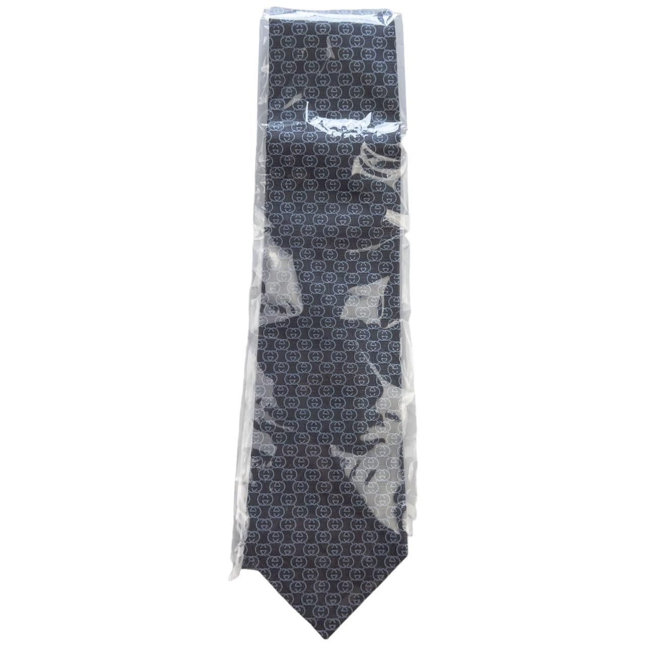 Gucci Vintage Gucci Monogram Silk Tie Size ONE SIZE - 7 Thumbnail