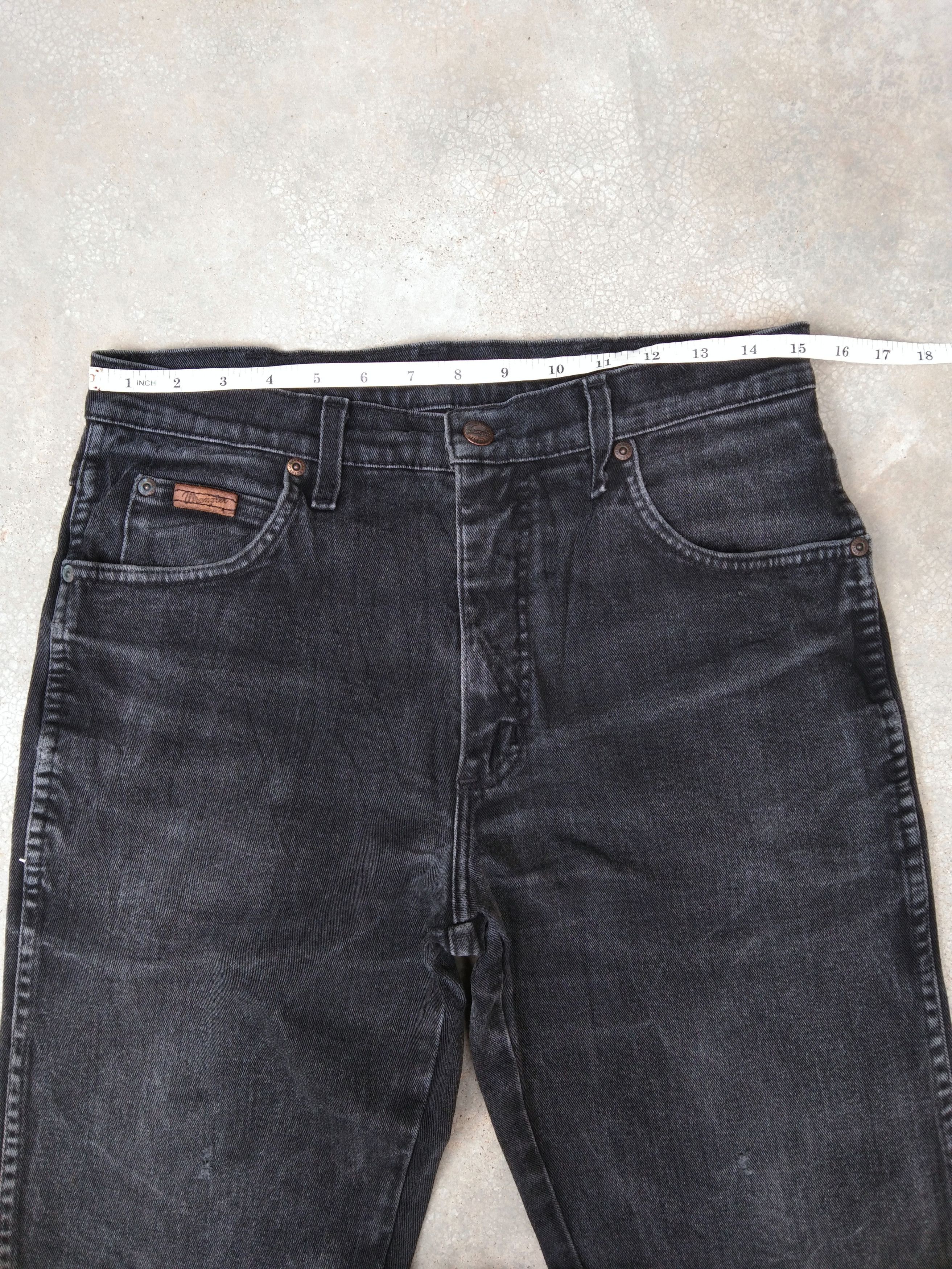 Vintage Vintage Faded Black Wrangler Distressed Jeans 30x34 Size US 30 / EU 46 - 6 Thumbnail