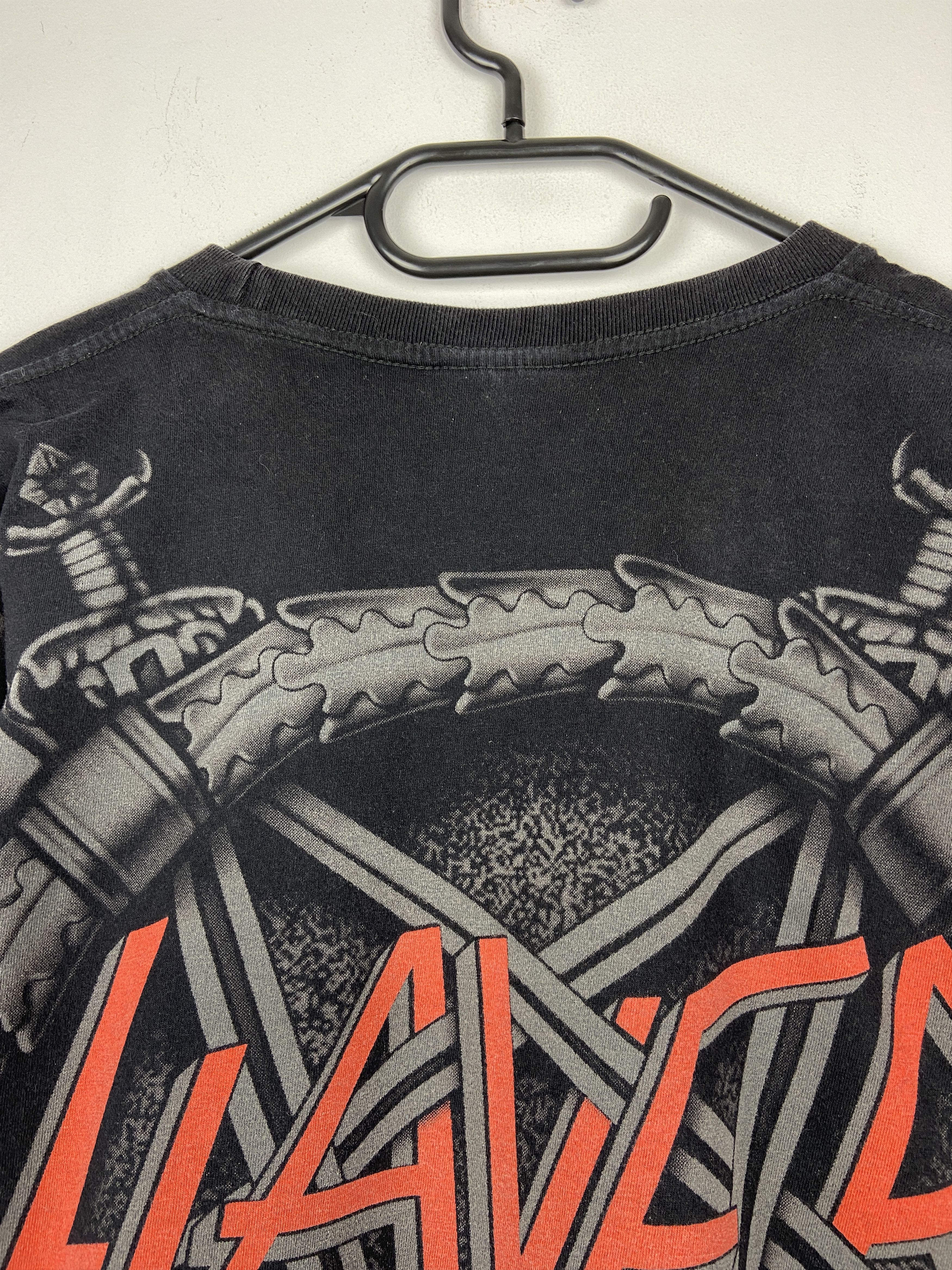 Band Tees 90s Vintage Slayer All Over Print Single Stitch T Shirt Tee Size US S / EU 44-46 / 1 - 10 Thumbnail