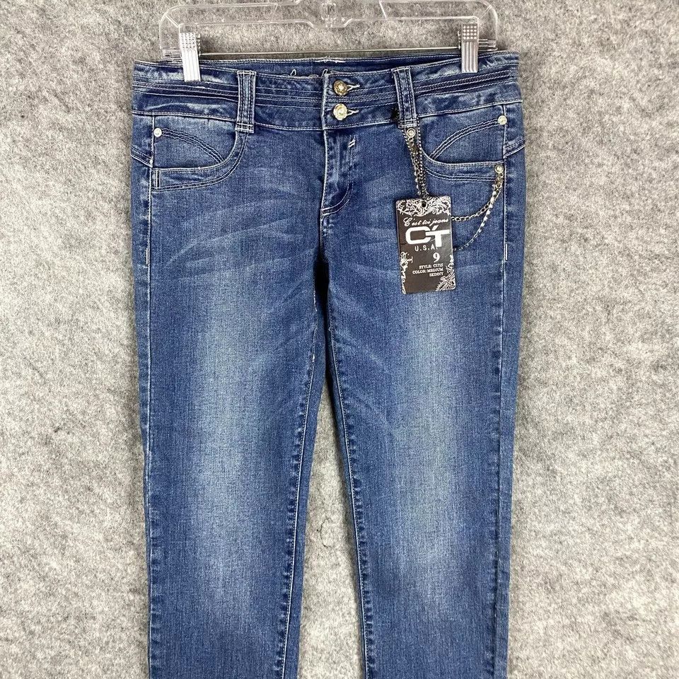 Other C'est Toi Glamour Jeans Size 9 Women's Denim NWT Cotton Size 32" / US 10 / IT 46 - 2 Thumbnail