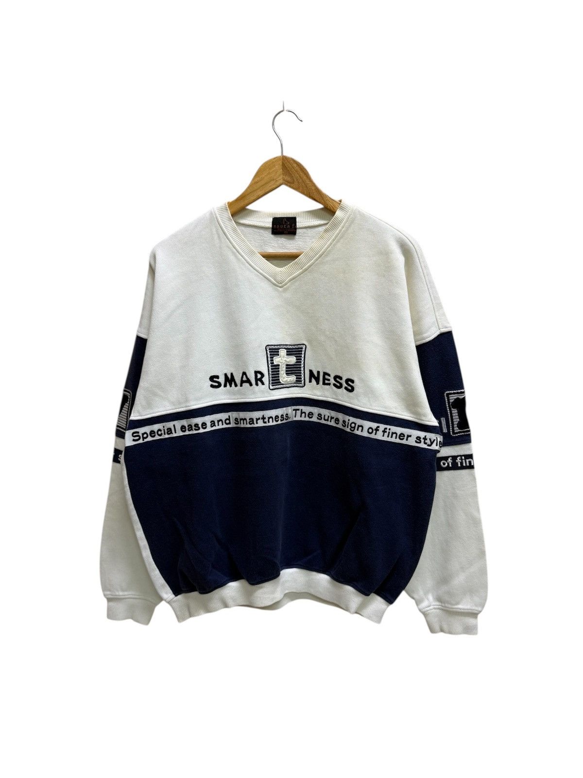 Vintage Vintage Santa Fe Smart Tailoring Vneck Sweatshirt Size US XL / EU 56 / 4 - 1 Thumbnail